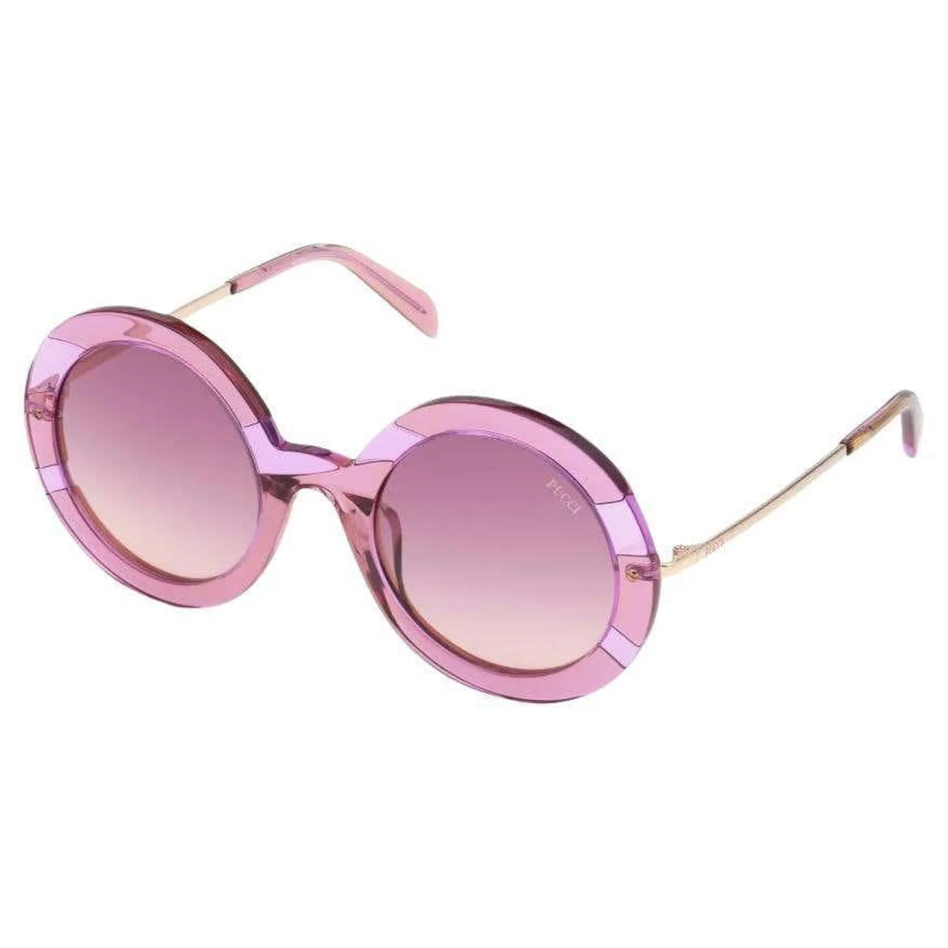 New Stunning Emilio Pucci Pink 70's Vibe Sunglasses With Case