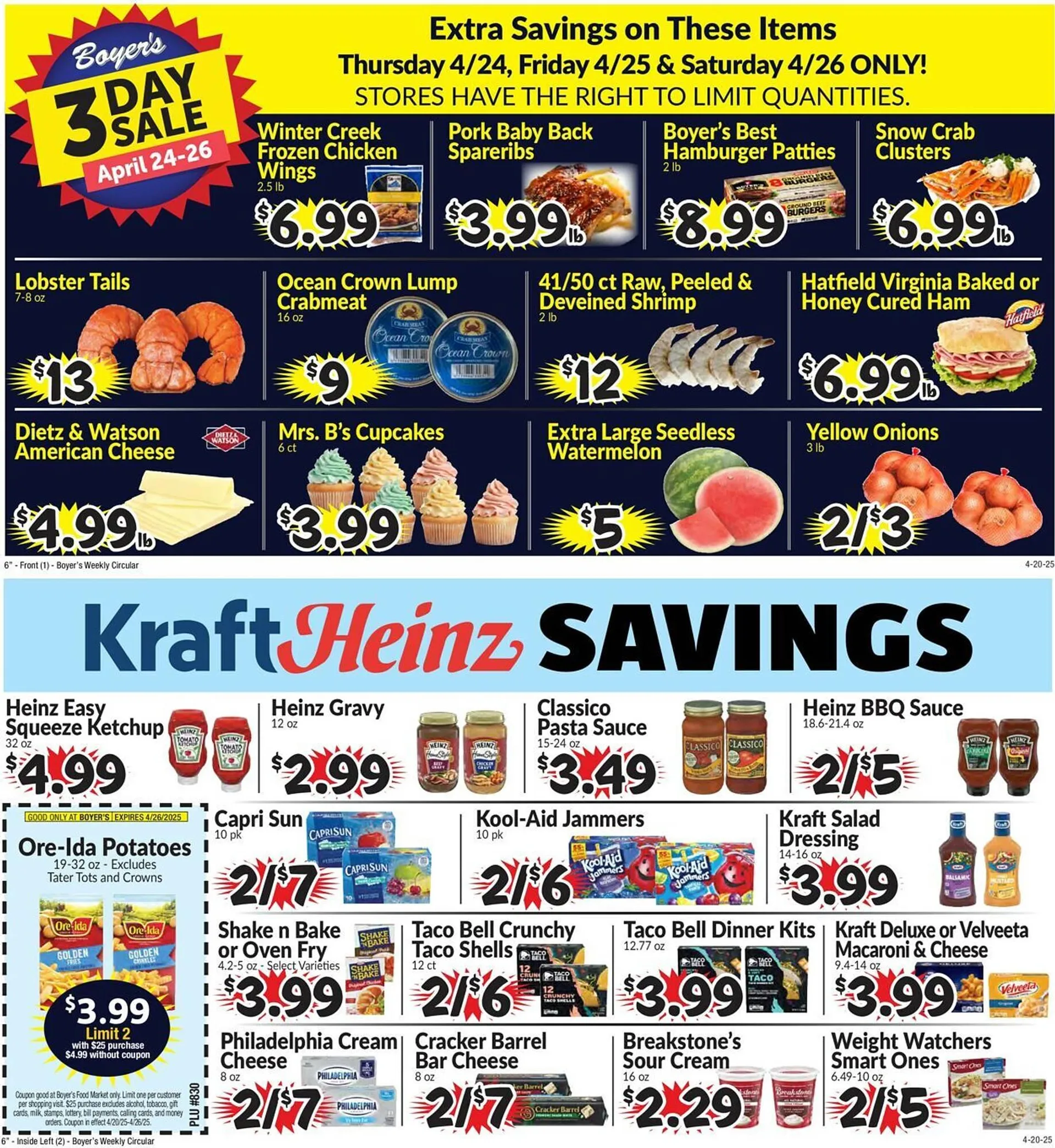 Boyers Food Markets Weekly Ad - 1