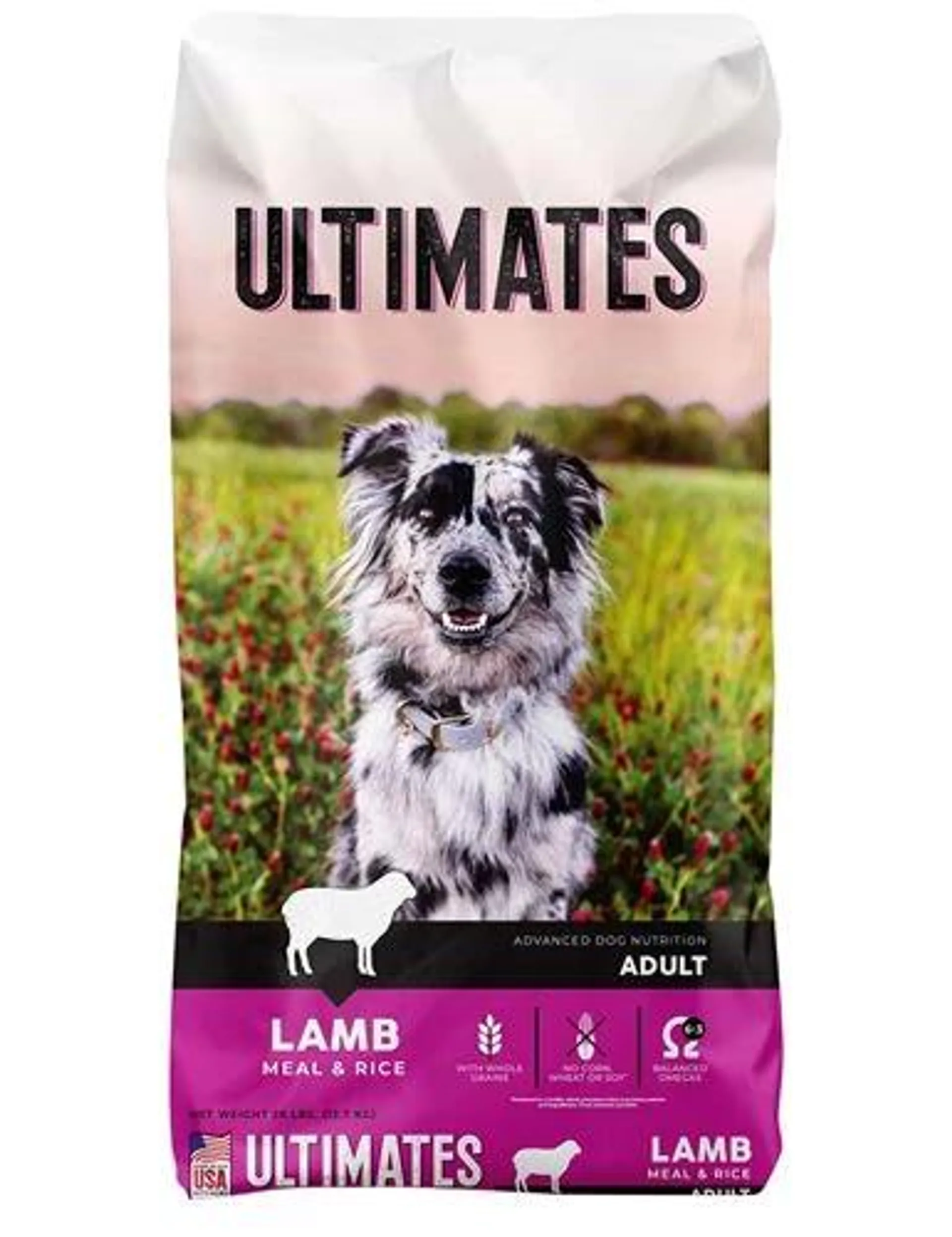 Ultimates Lamb Meal & Rice Dry Dog Food, 28 Pounds