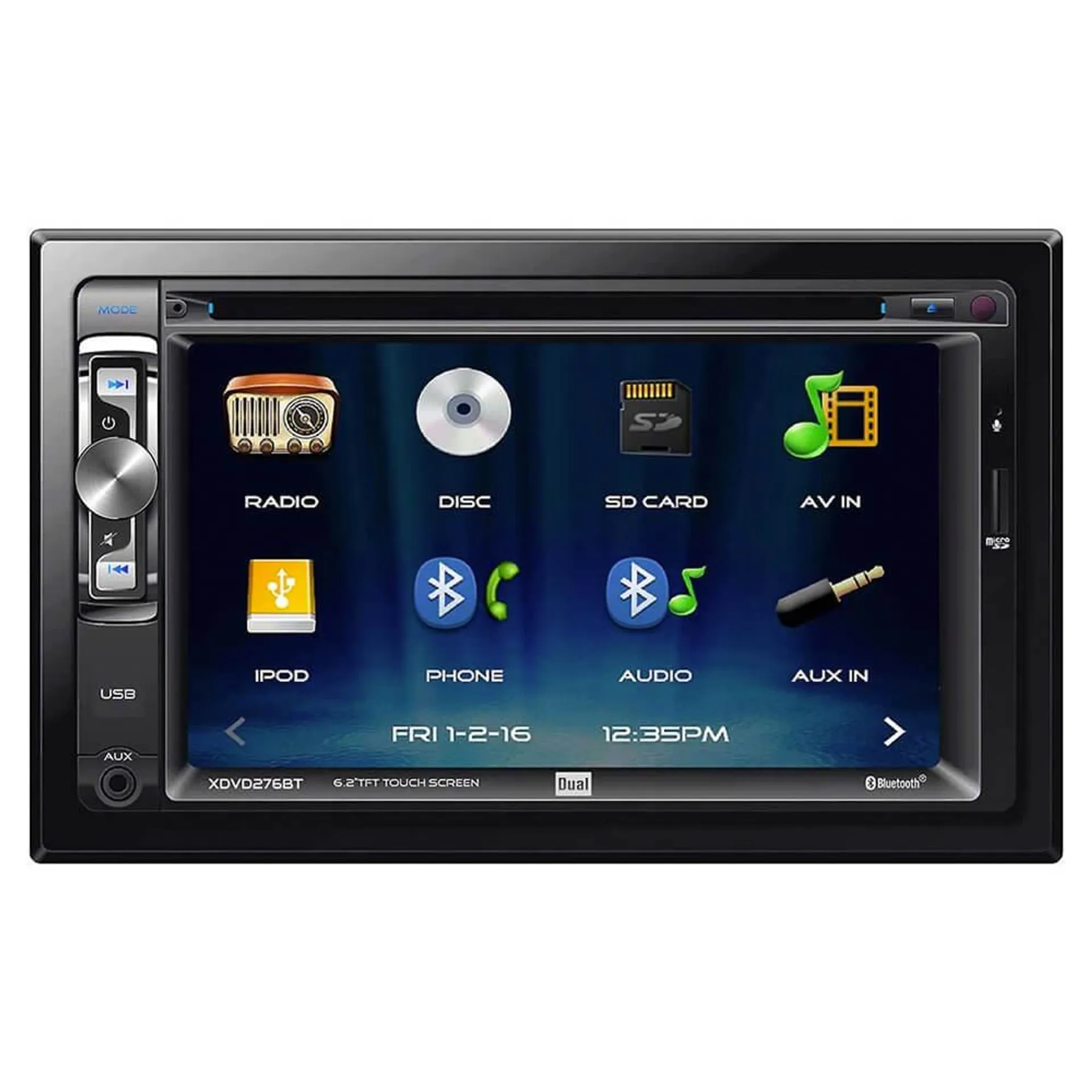 6.2 inch LCD Touch Screen Double Din Car Stereo