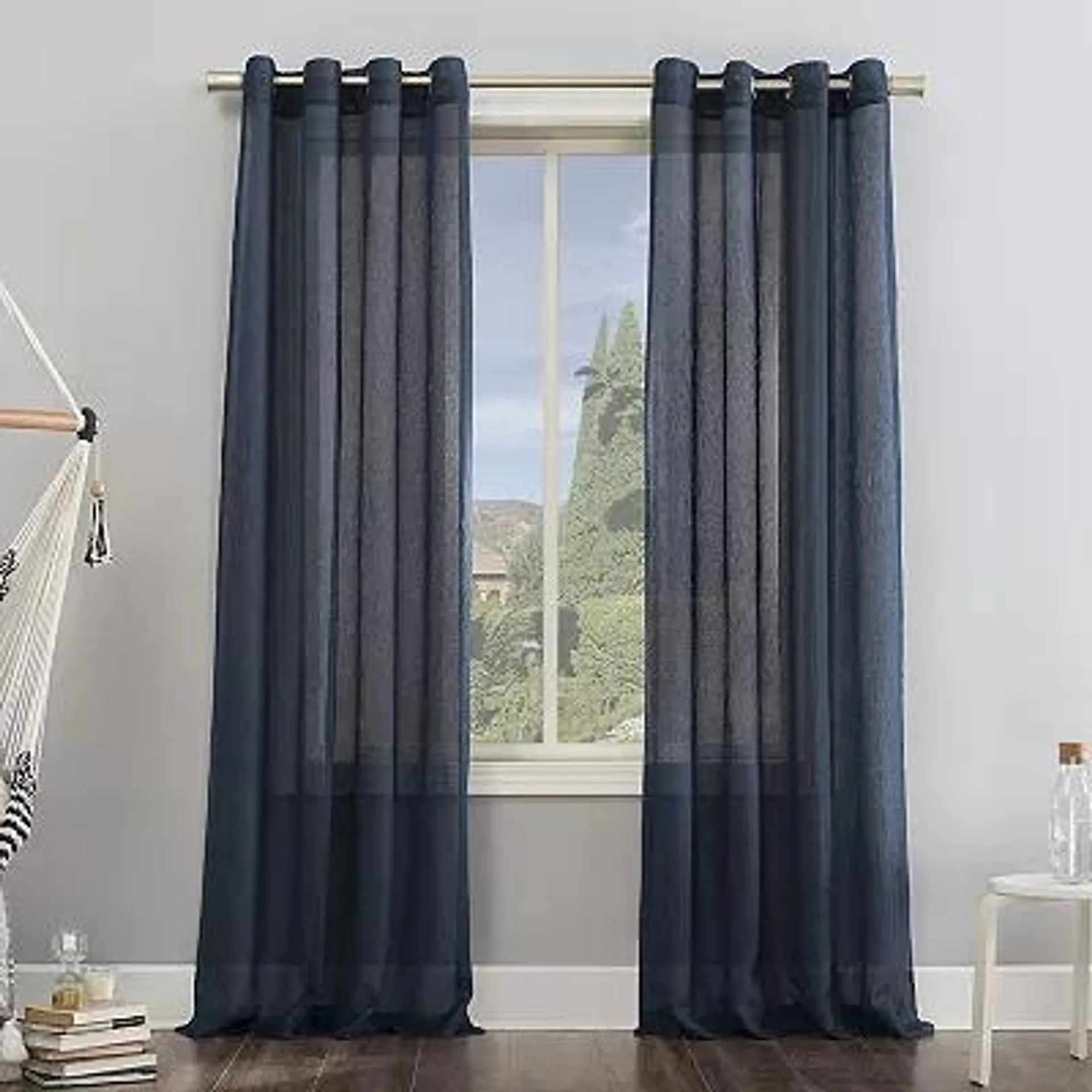 No. 918 Erica Crushed Sheer Voile Window Curtain