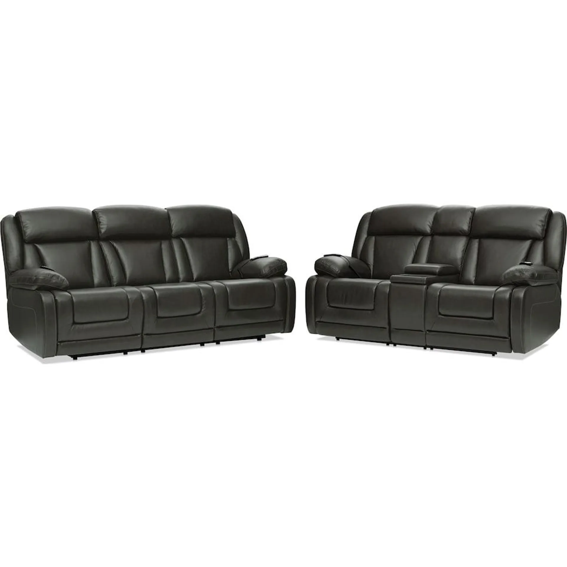 Palermo Triple-Power Reclining Sofa and Loveseat Set