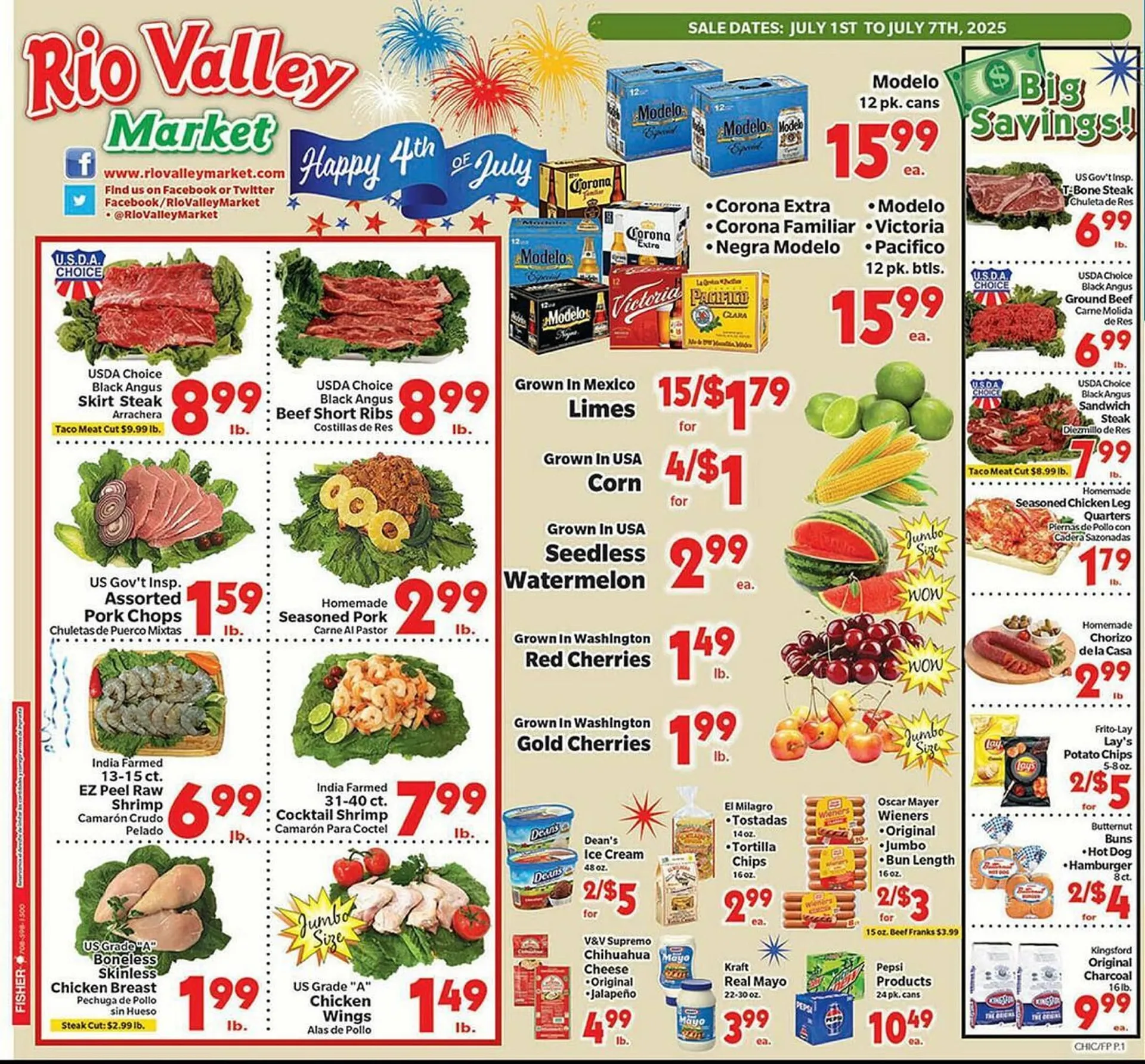 Weekly ad Rio Valley Market Weekly Ad from July 1 to July 7 2025 - Page 1