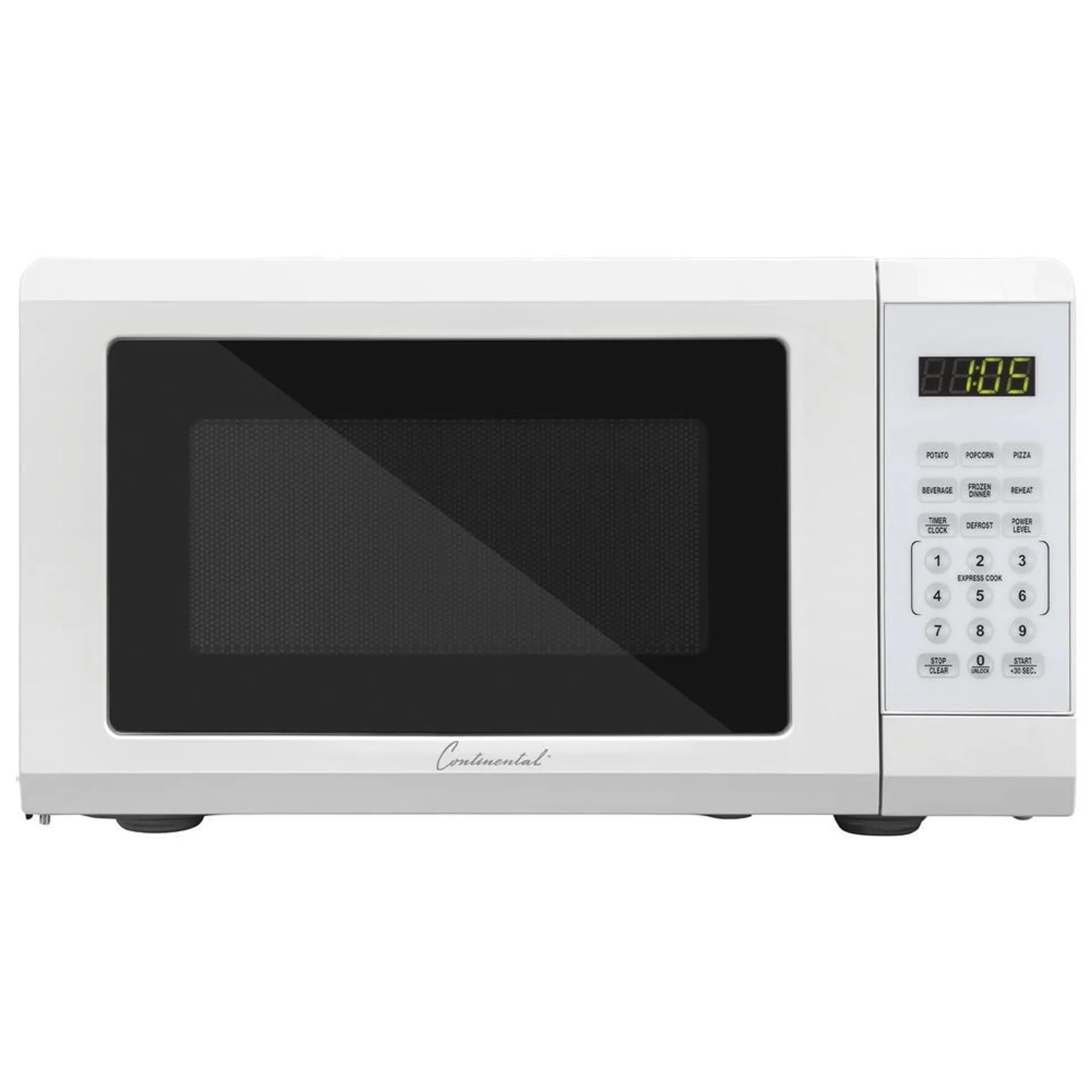 Continental® 0.7 cu. ft. White Countertop Microwave