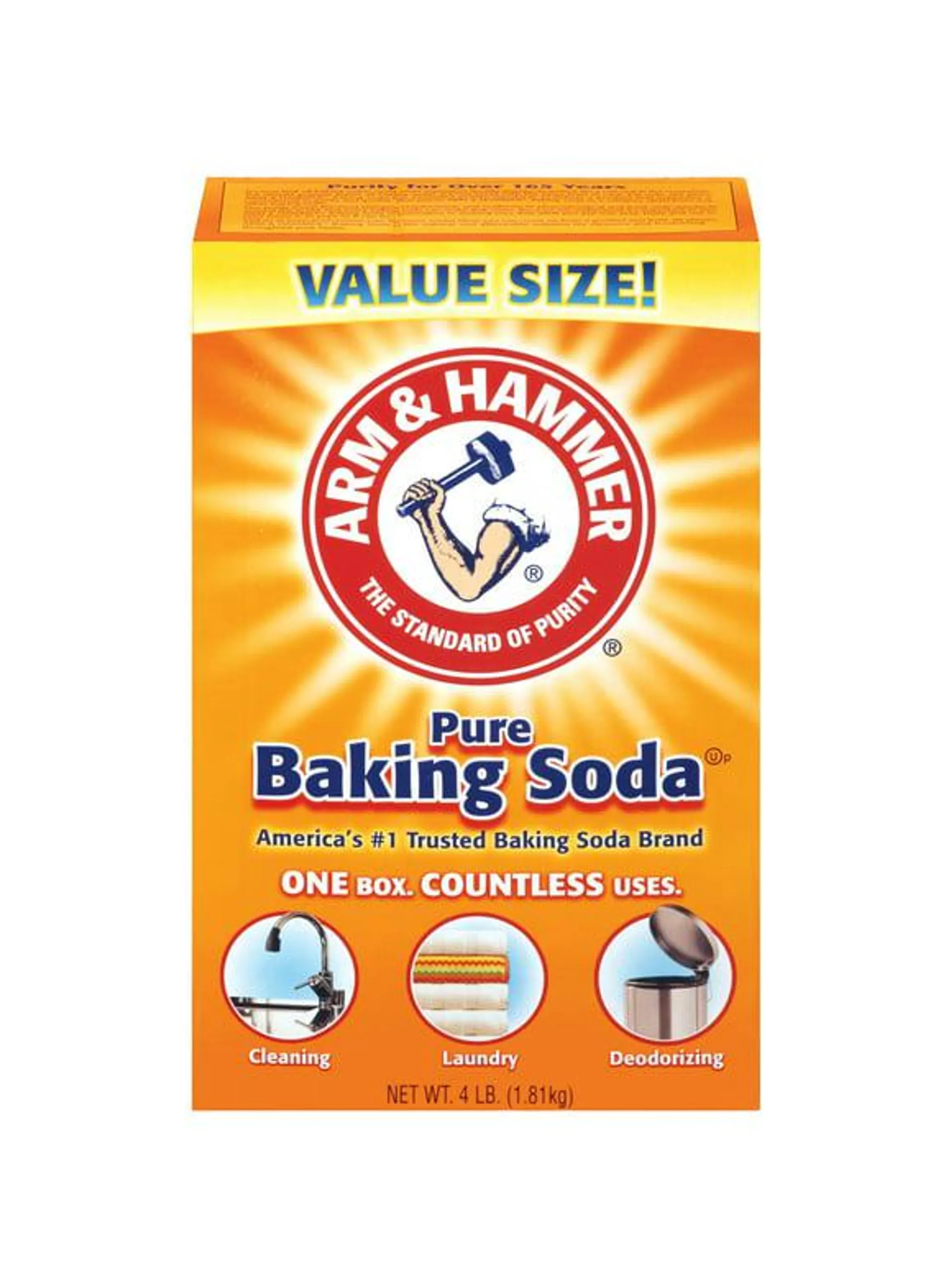 Arm Hammer Pure Baking Soda, 4 lb