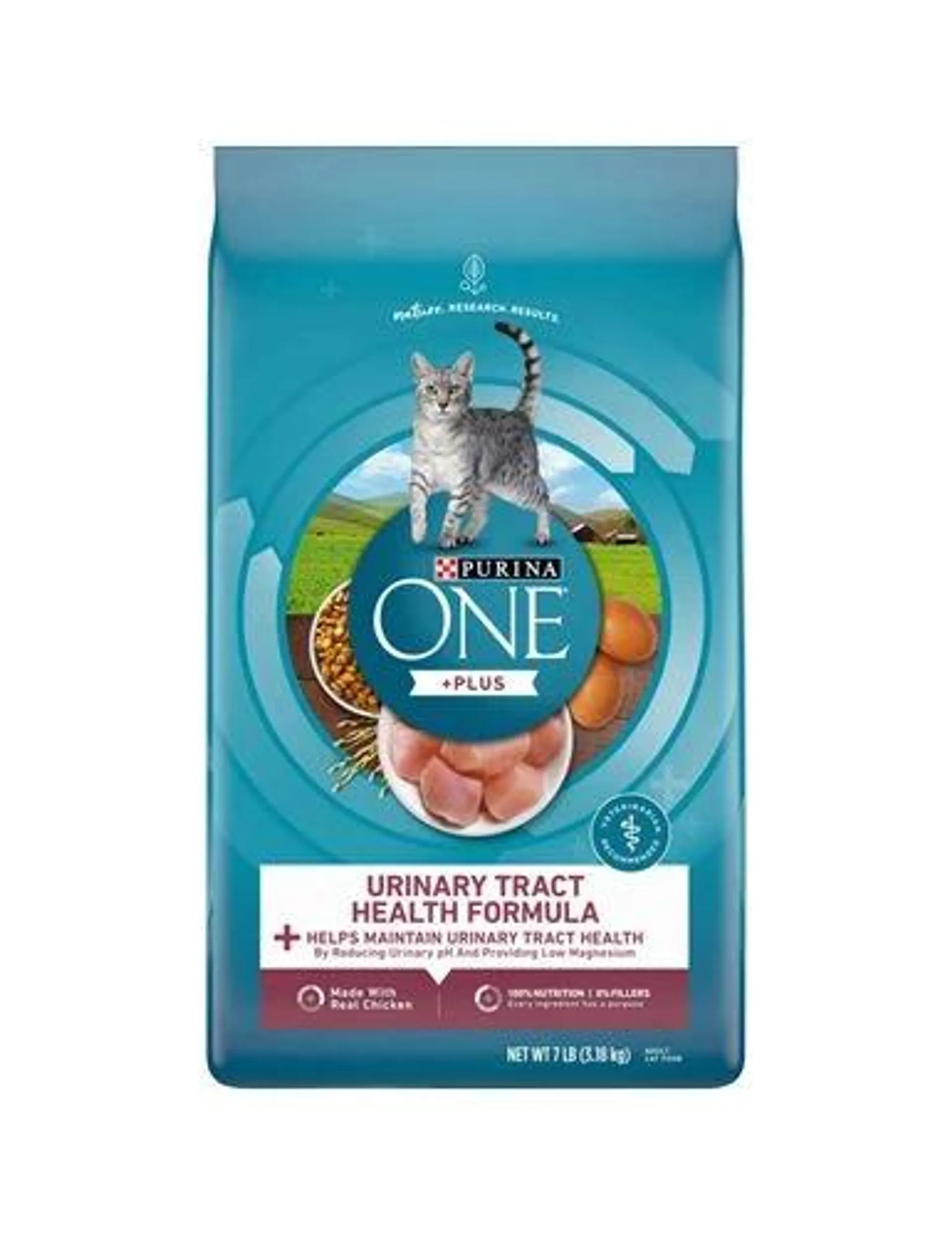 Purina ONE High Protein Dry Cat Food, +Plus Urinary Tract Health Formula - 7 Pound Bag