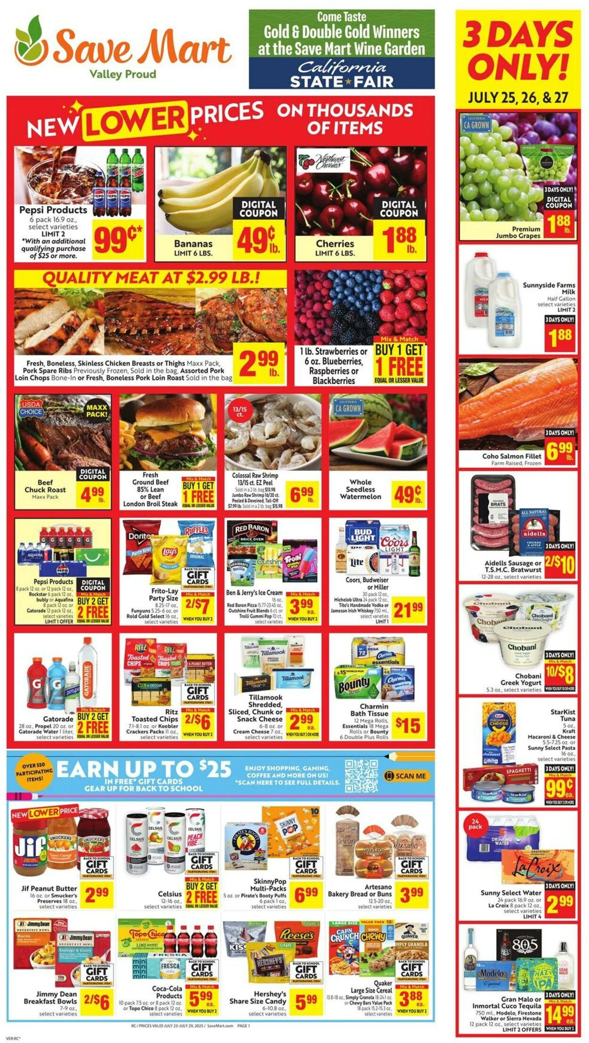 Weekly ad Save Mart Current weekly ad from July 23 to July 29 2025 - Page 1