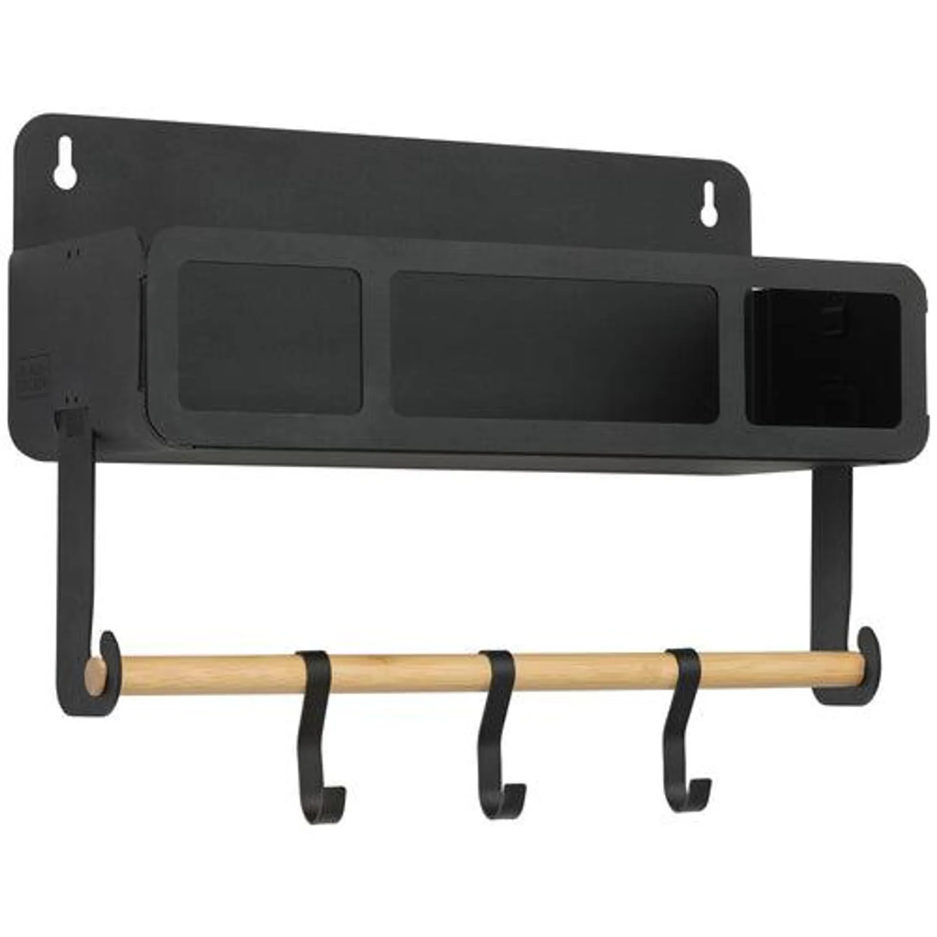 Black Hanging Rack System-Shelf W/Brackets