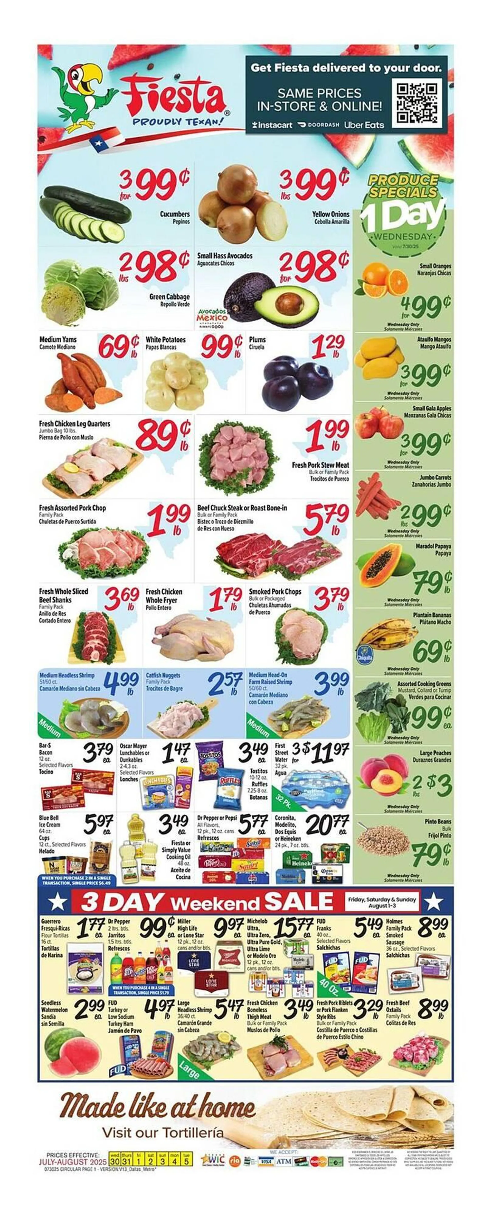 Weekly ad Fiesta Mart Weekly Ad from July 30 to August 5 2025 - Page 1