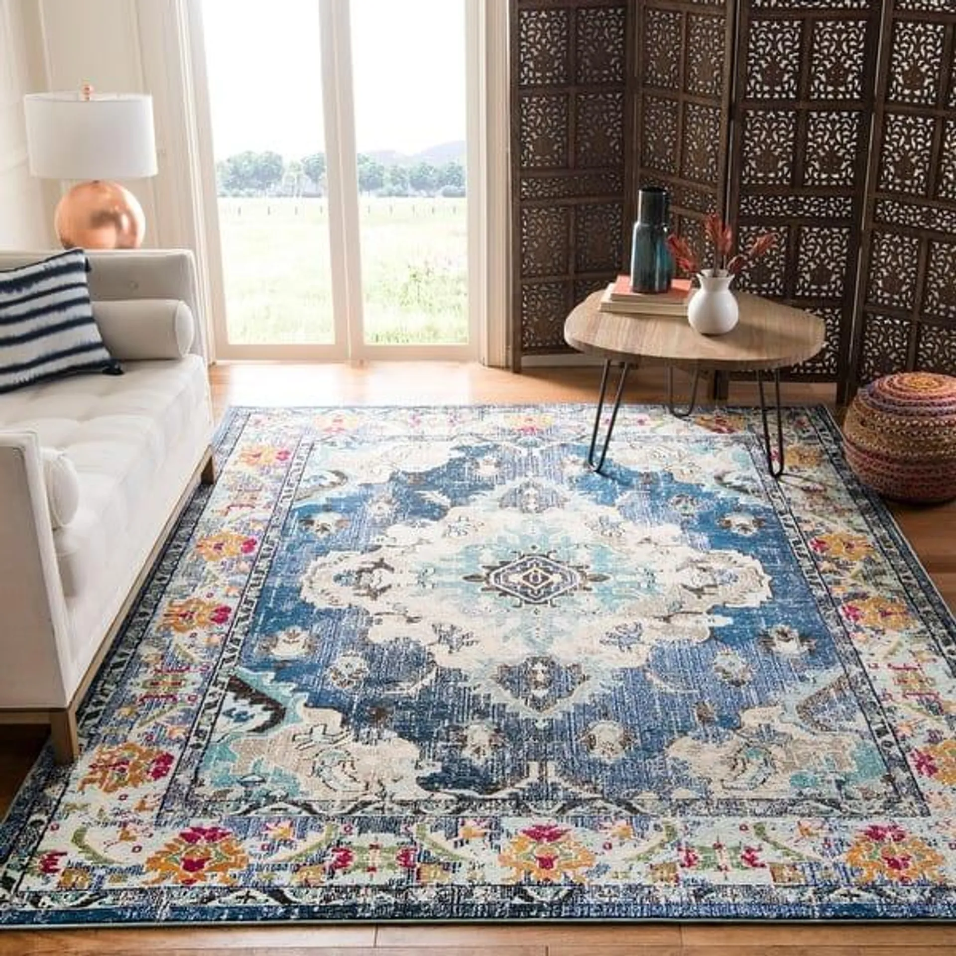 SAFAVIEH Monaco Lillie Boho Medallion Distressed Area Rug