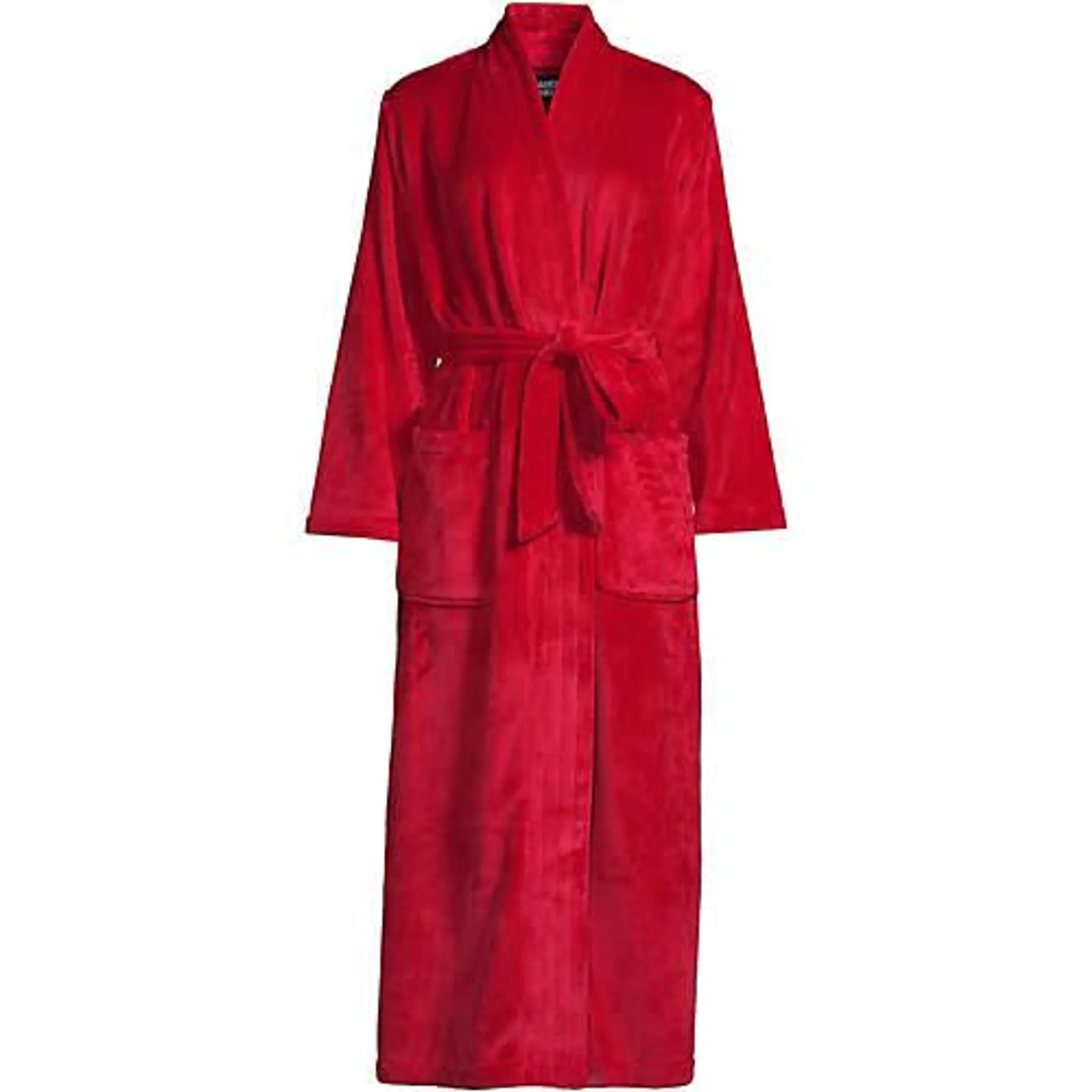 Women's Cozy Plush Long Wrap Robe