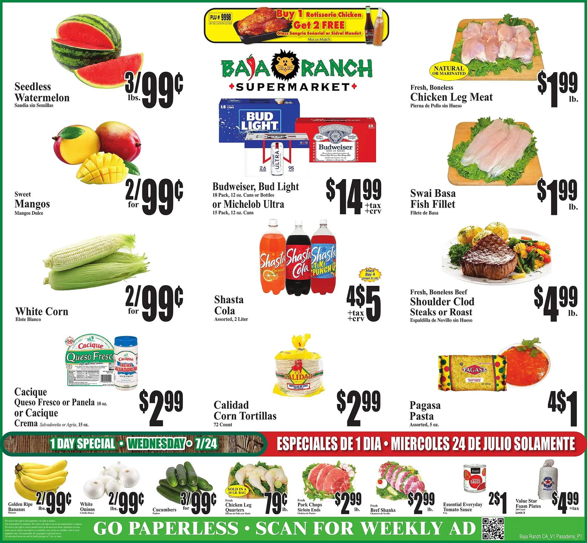 Baja Ranch Weekly Ad - 1