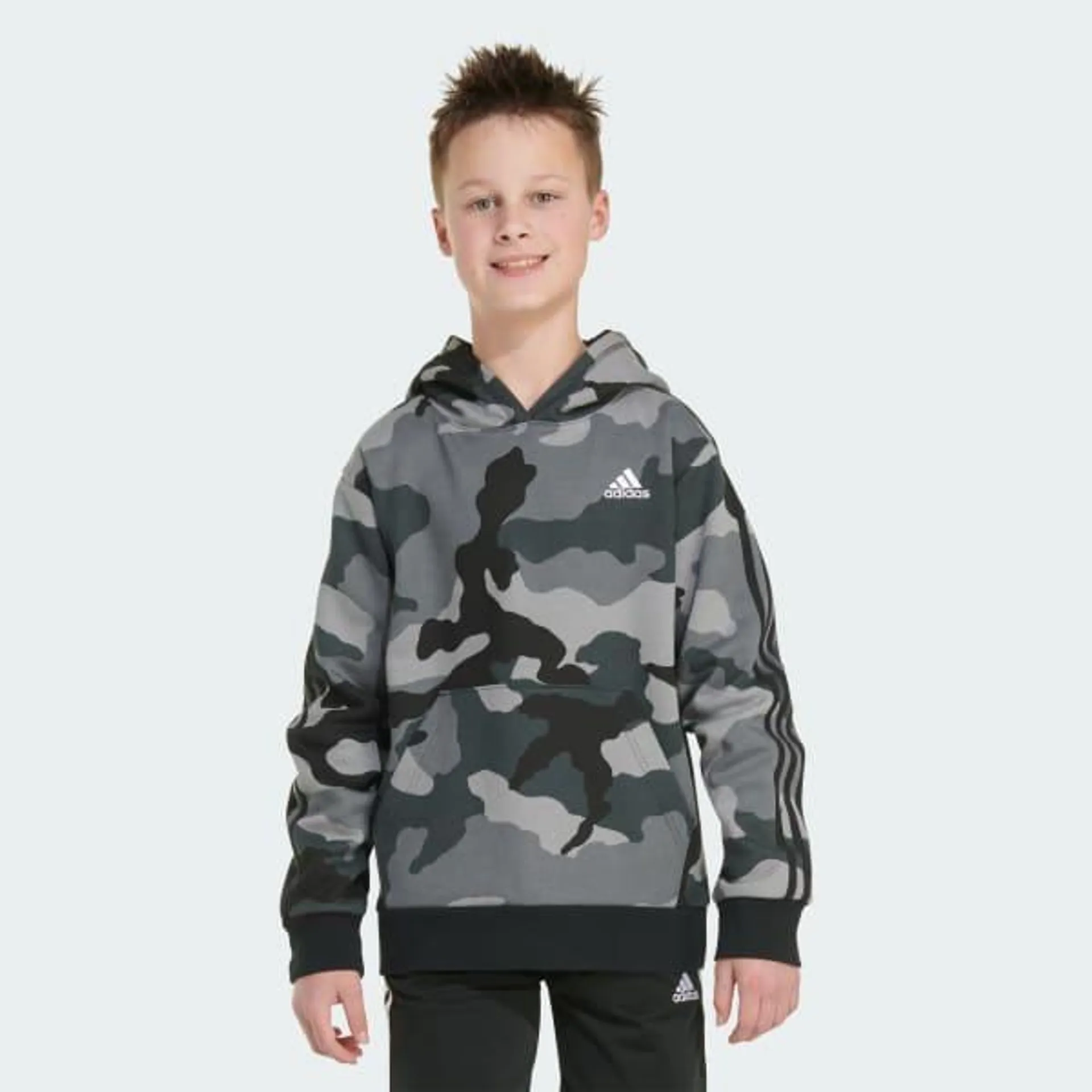 adidas Long Sleeve France Camo Printed Pullover Hoodie