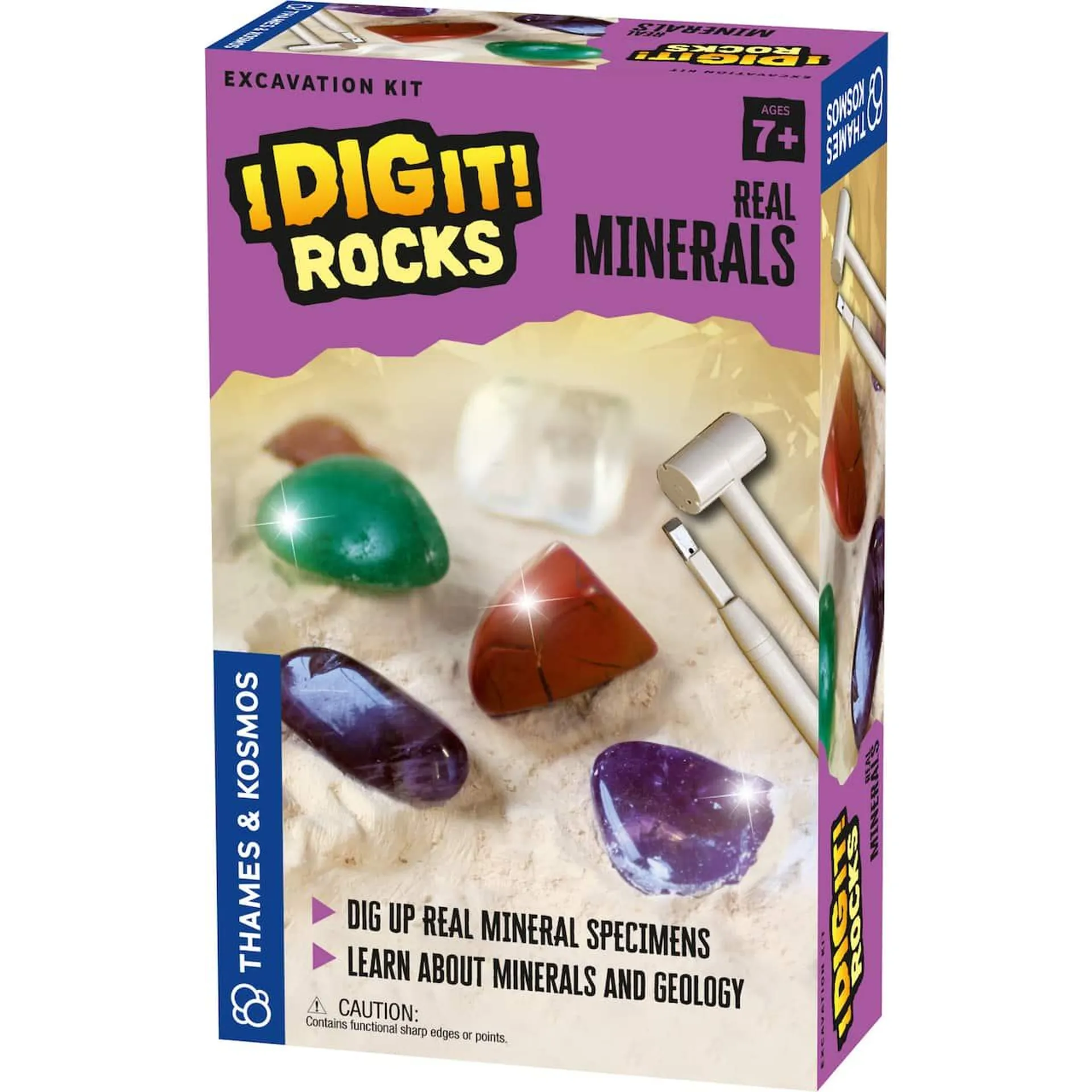 Thames & Kosmos I Dig It! Rocks Real Minerals Excavation Kit