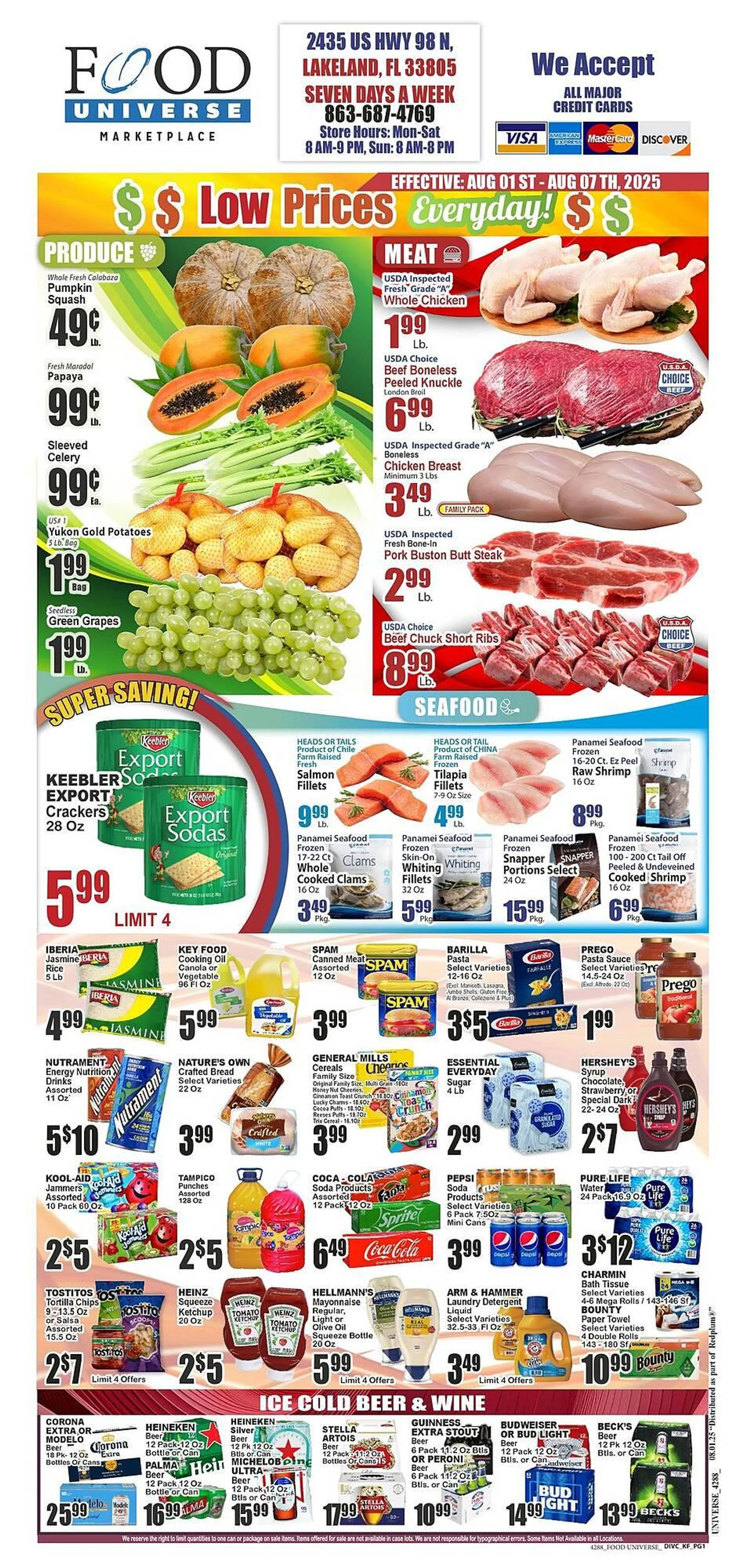 Weekly ad Food Universe Weekly Ad from August 1 to August 7 2025 - Page 1
