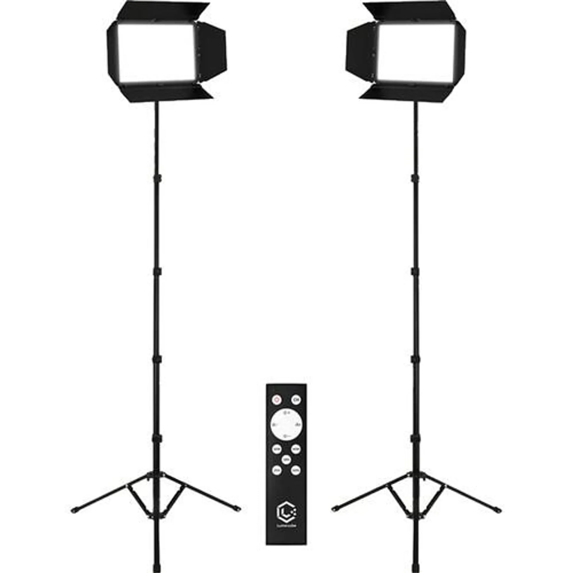 Lume Cube Studio Panel LED Bi-Color 2-Light Kit with Barndoors and Stands