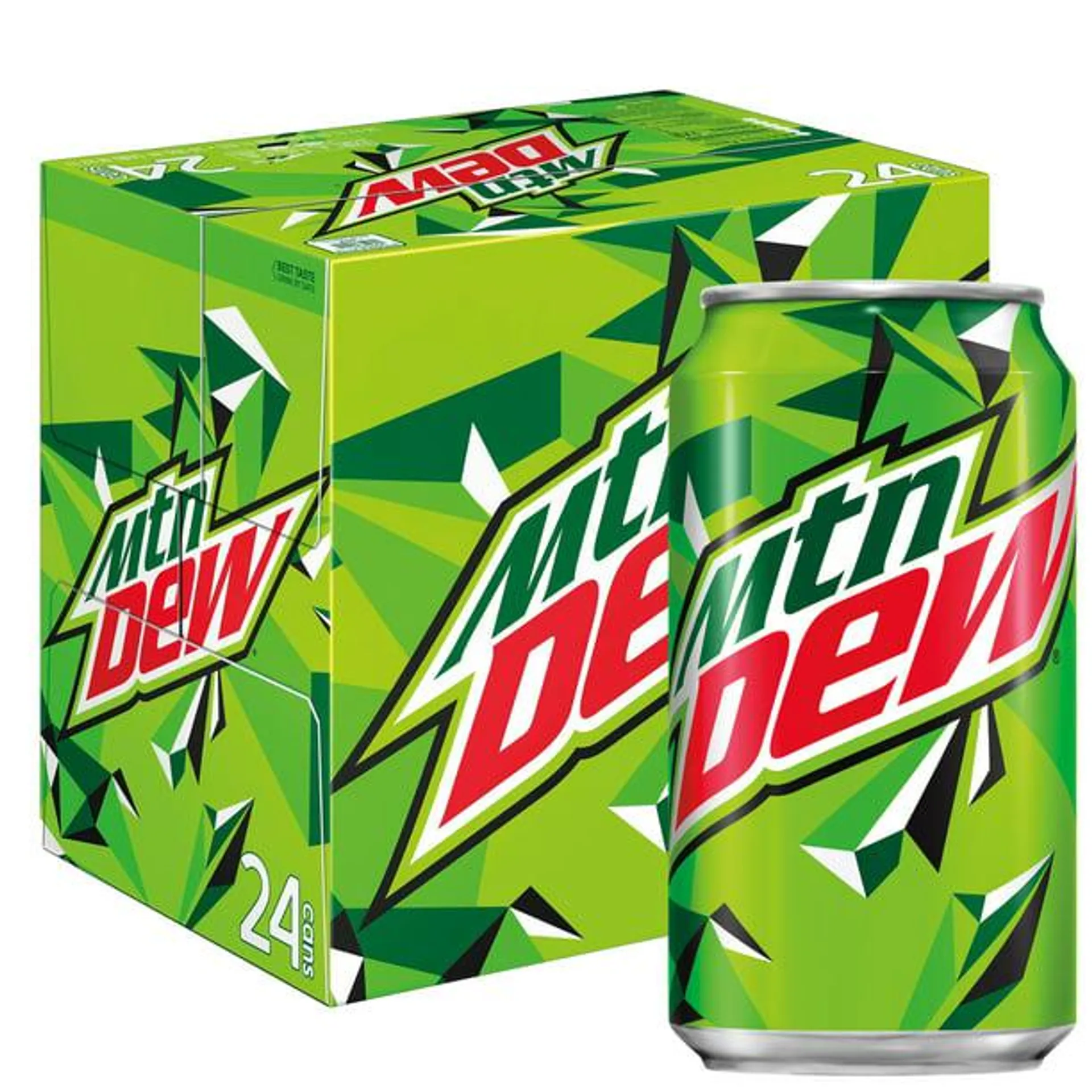 Mountain Dew Citrus Soda Pop, 12 oz Cans, 24 Pack
