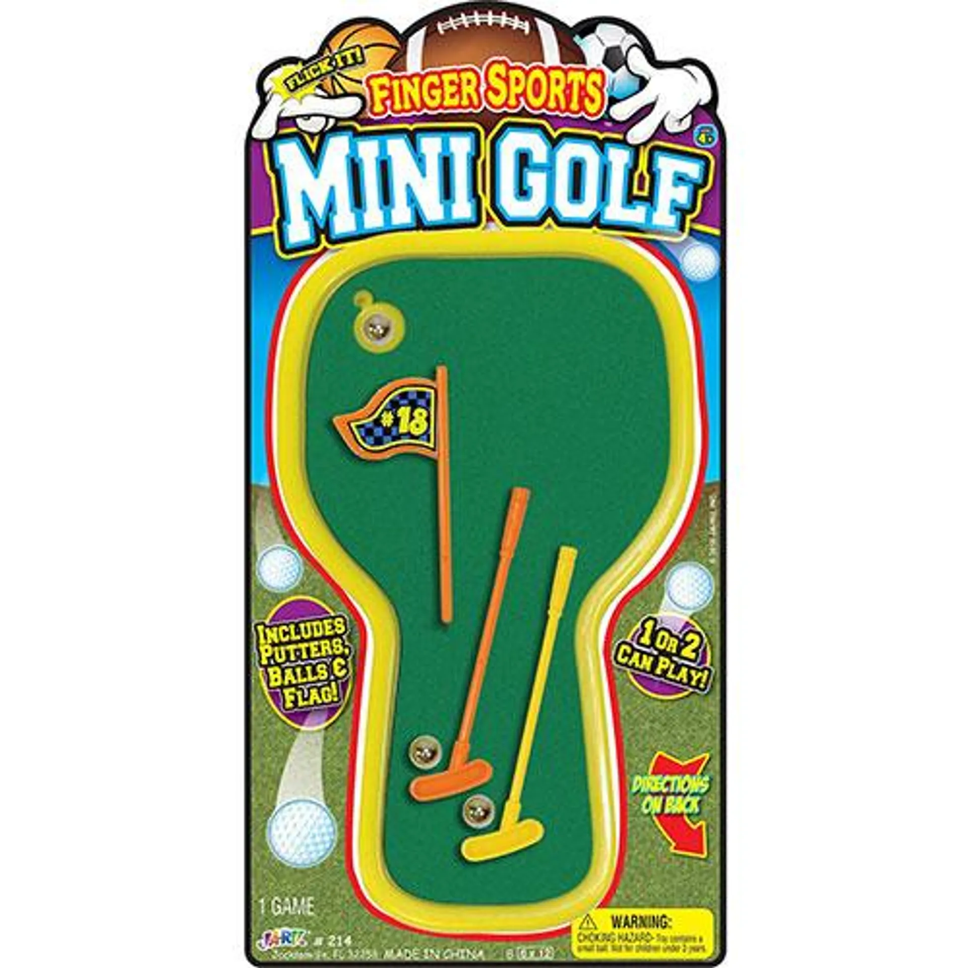 JA-RU Inc. Toys - Finger Sports - MINI GOLF GAME (4 x 8 inch) #214