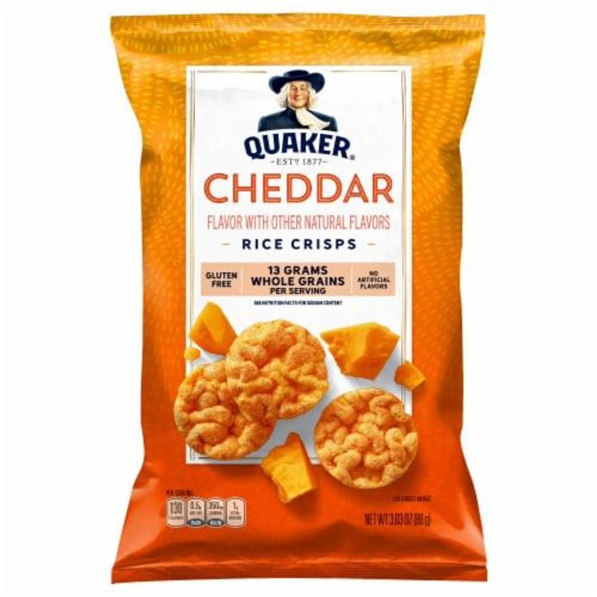 Quaker® Rice Crisps Cheddar Cheese Chips