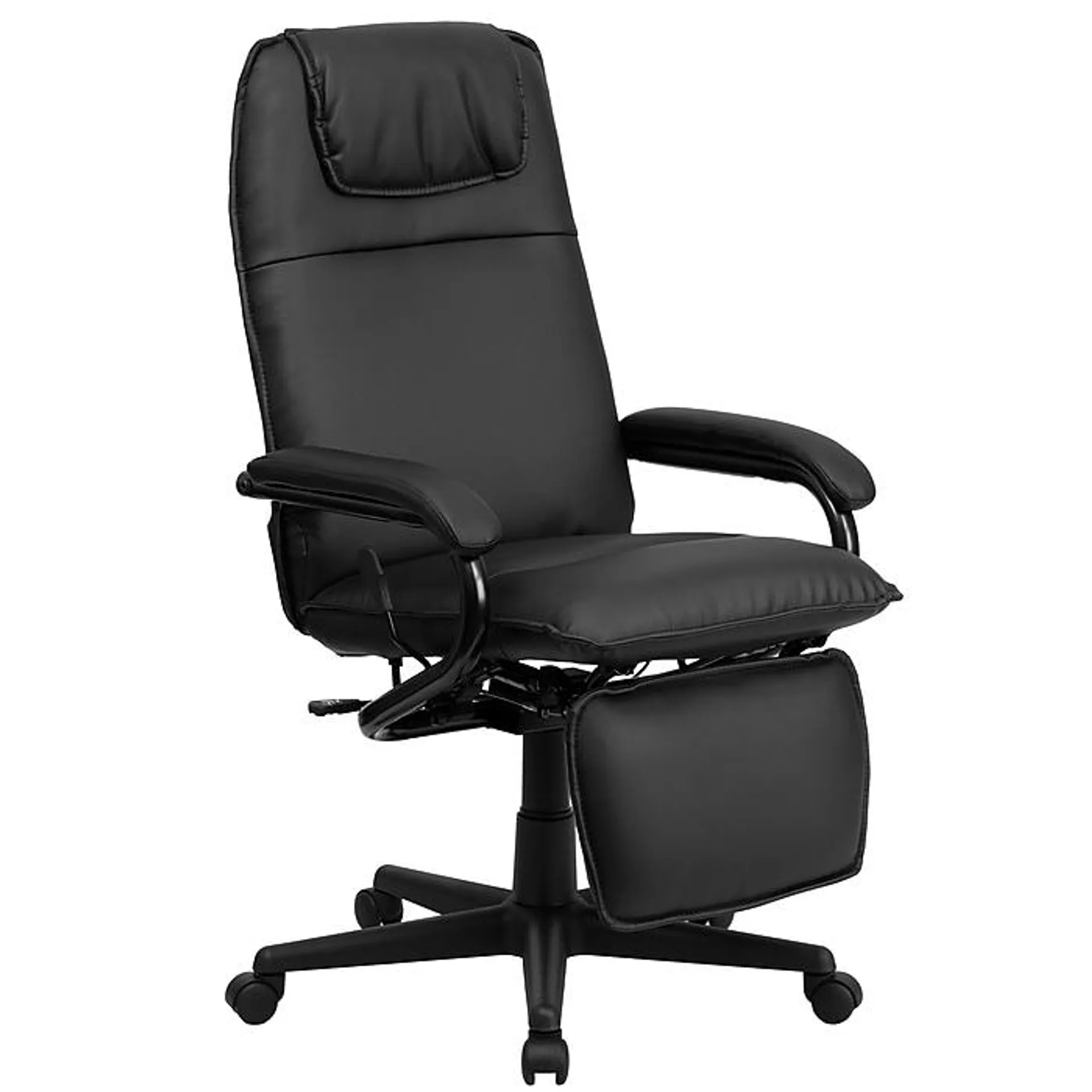 Flash Furniture Robert Ergonomic LeatherSoft Swivel High Back Executive Reclining Office Chair,