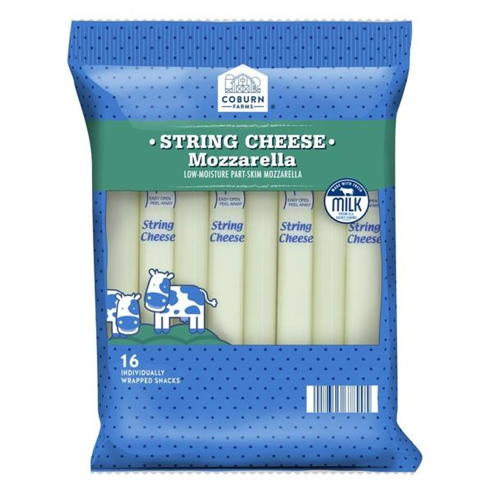 Coburn Farms Mozzarella String Cheese