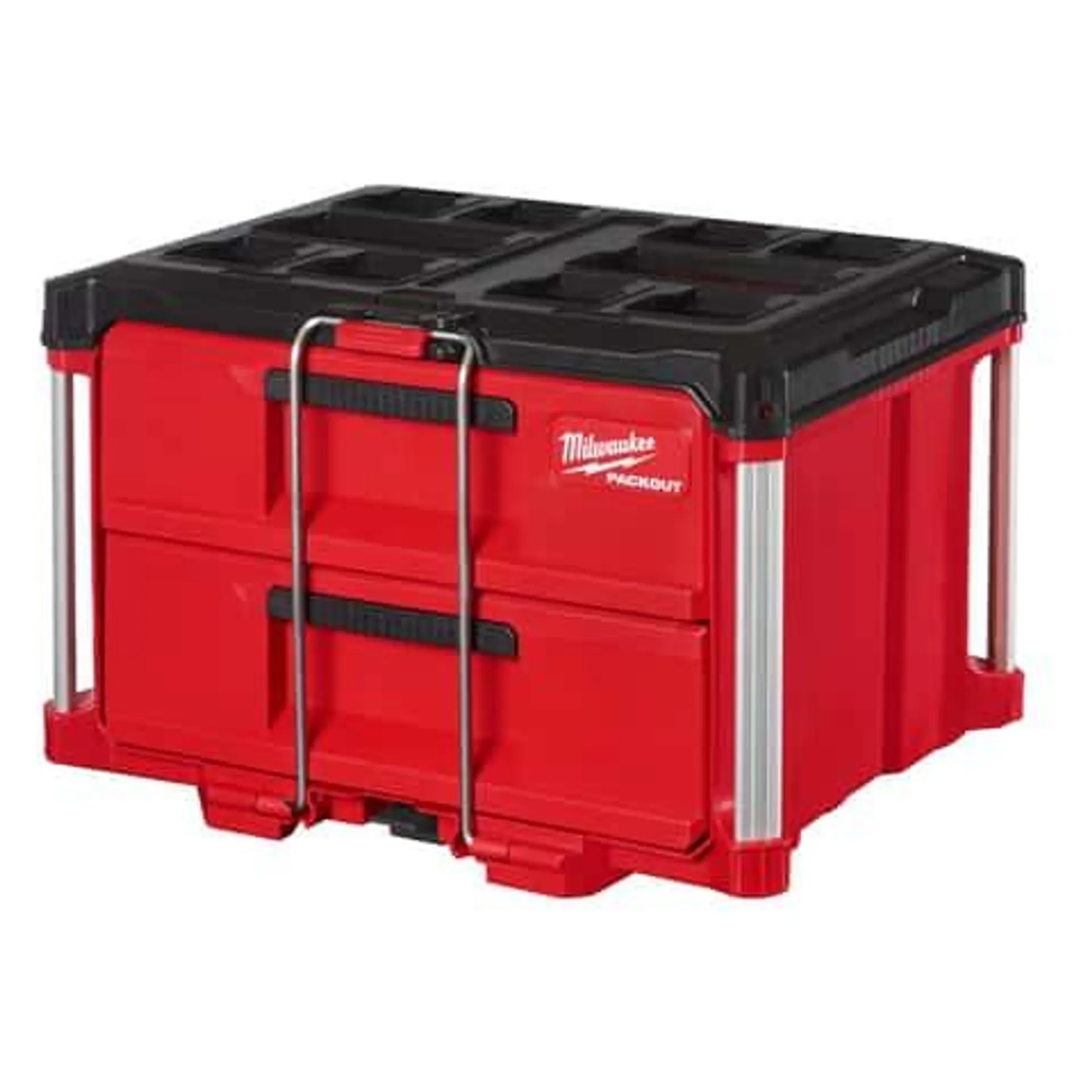 Milwaukee PACKOUT 22 in. Modular 2-Drawer Tool Box Black/Red