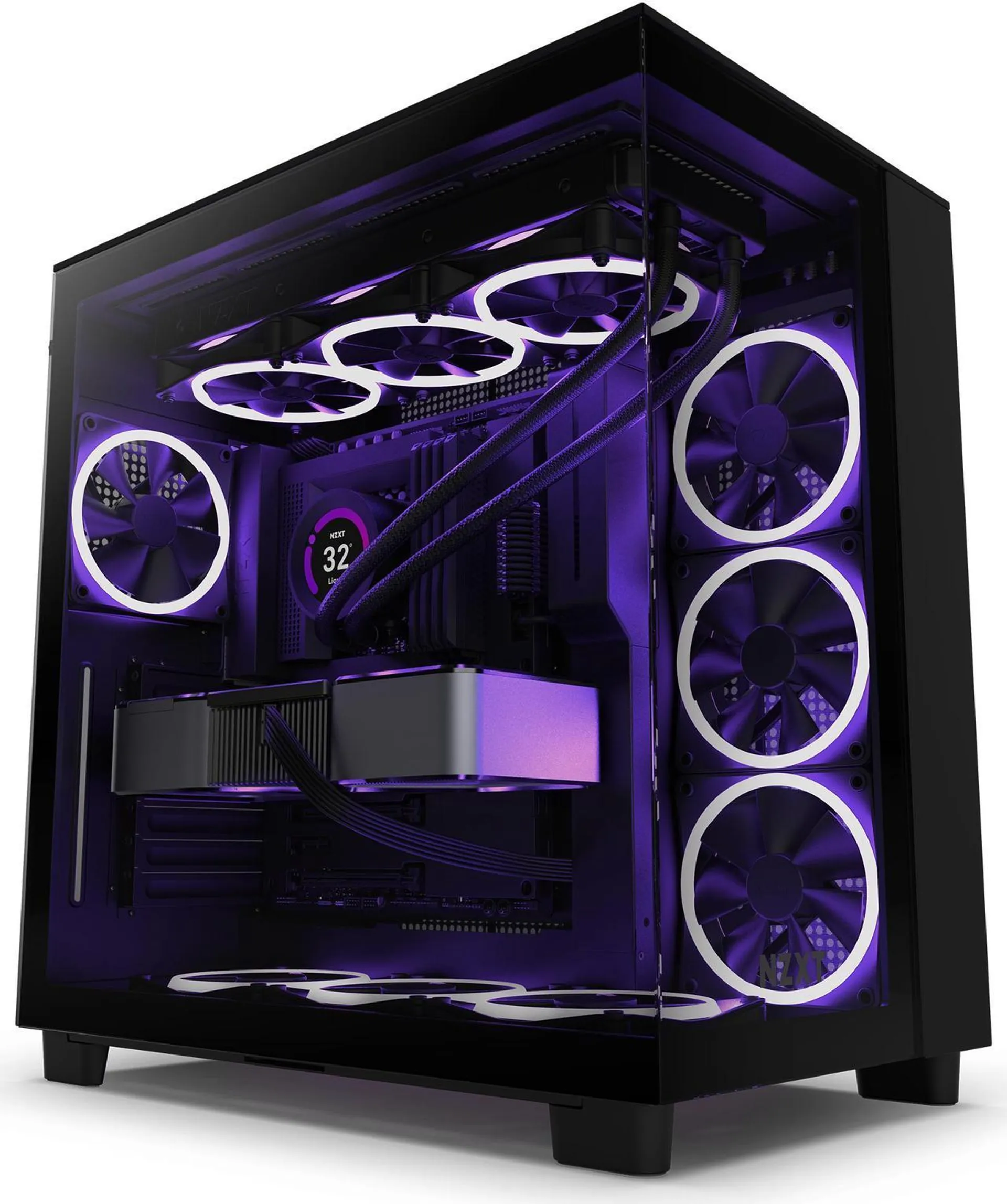 NZXT H9 Flow - All Black - CM-H91FB-01 - Dual-Chamber Mid-Tower Airflow Case