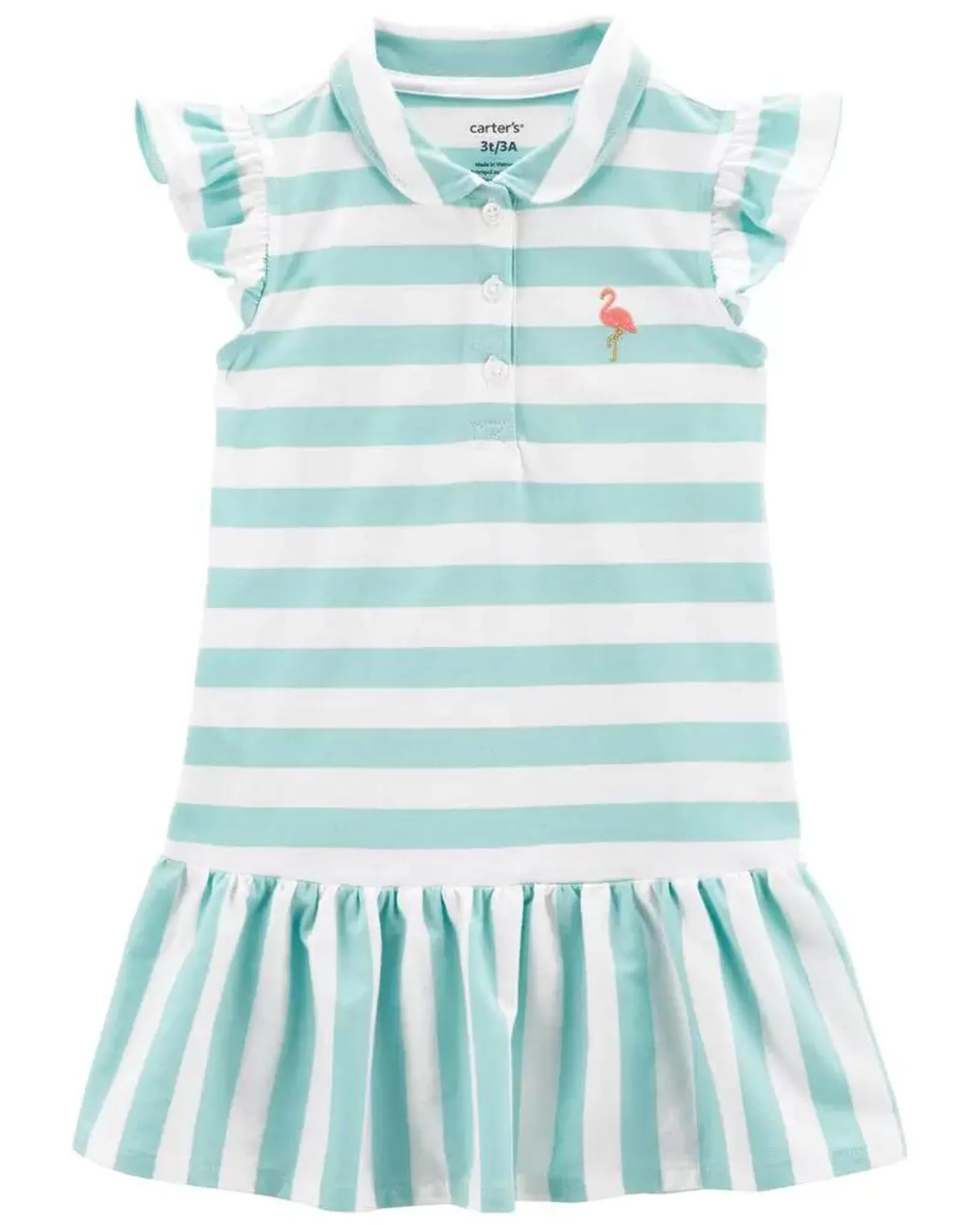 Baby Striped Drop-Waist Dress