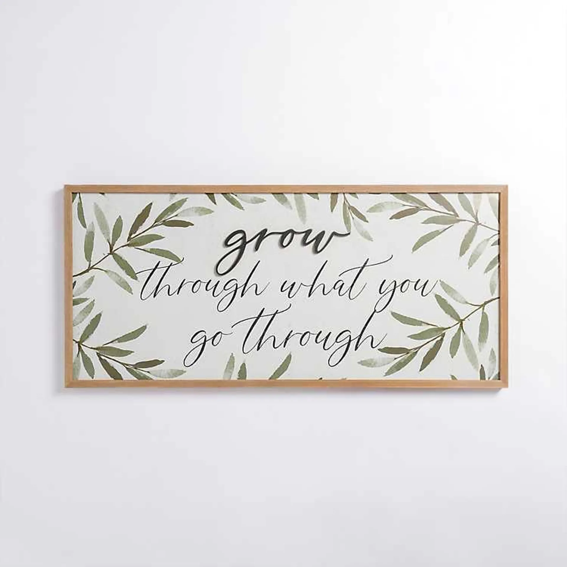 Grow Through What You Go Through Wall Plaque