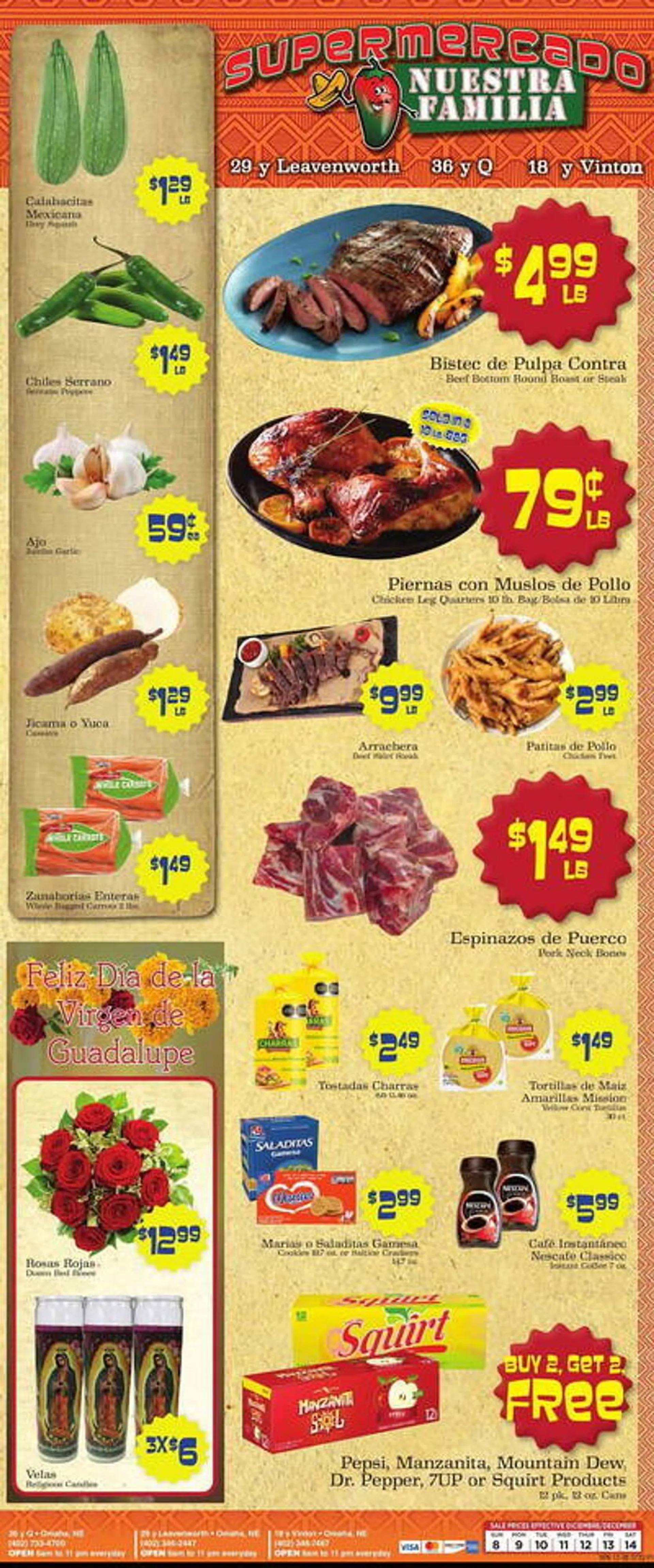 Supermercado Nuestra Familia Weekly Ad - 1