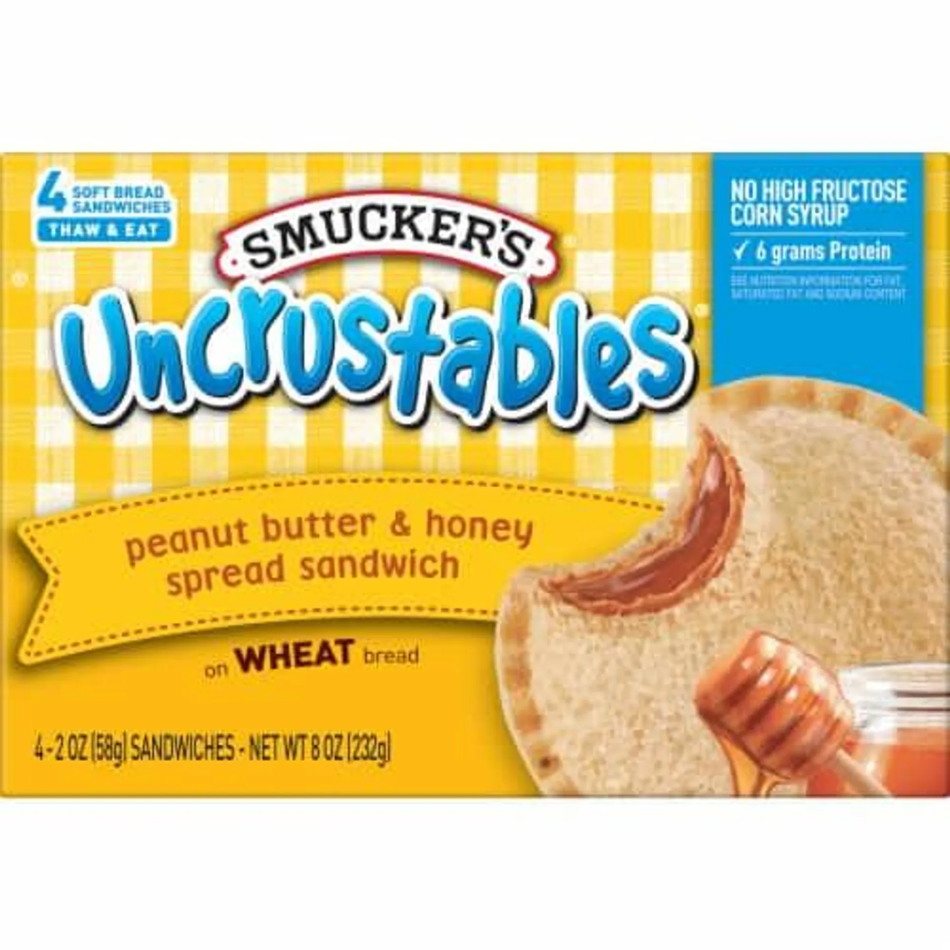 Smucker's® Uncrustables® Peanut Butter & Honey Sandwich