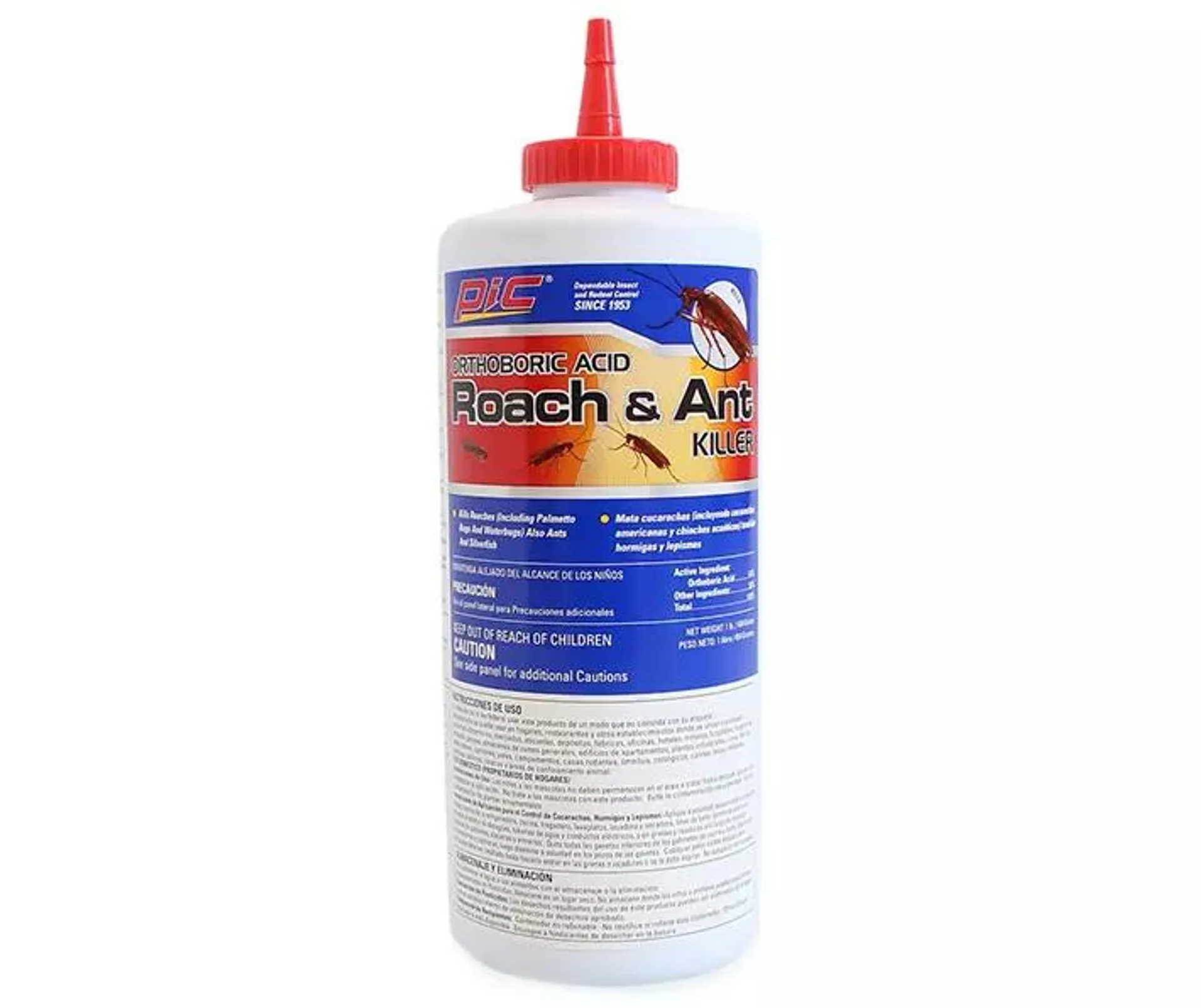 Orthoboric Acid Roach & Ant Killer, 16 Oz.