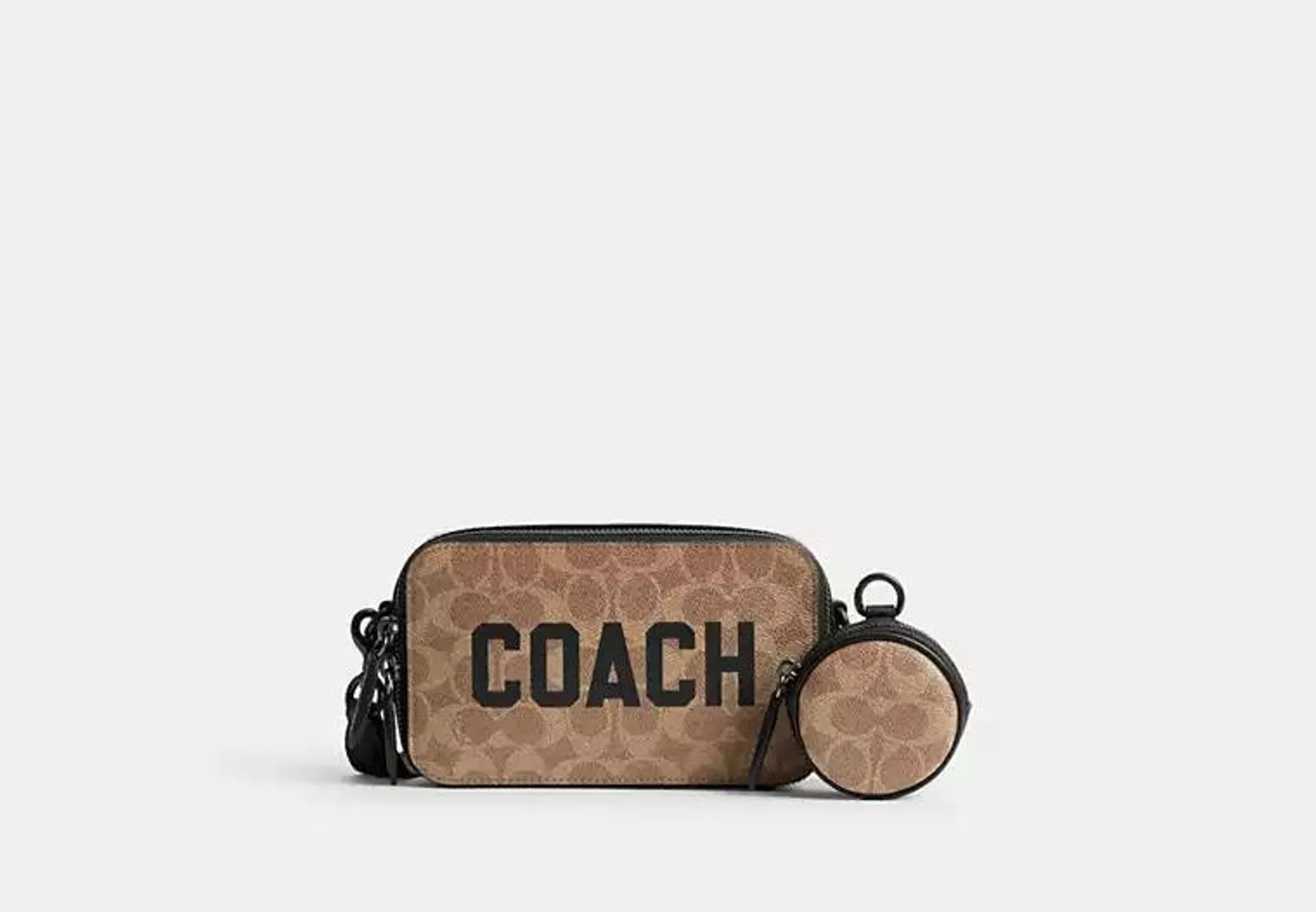 Charter Slim Crossbody In Signature Canvas With Coach Graphic