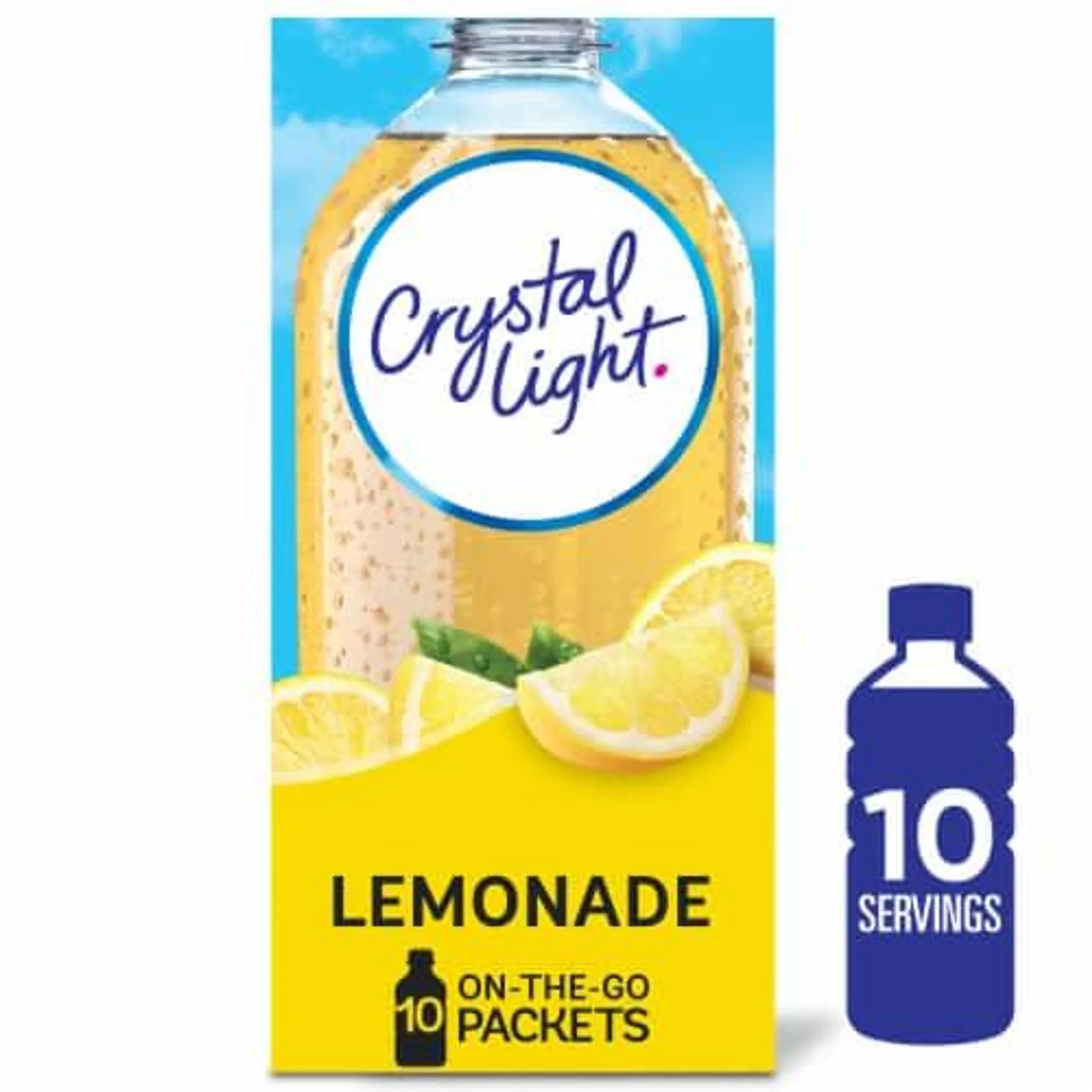 Crystal Light Zero Sugar Lemonade Drink Mix Packets