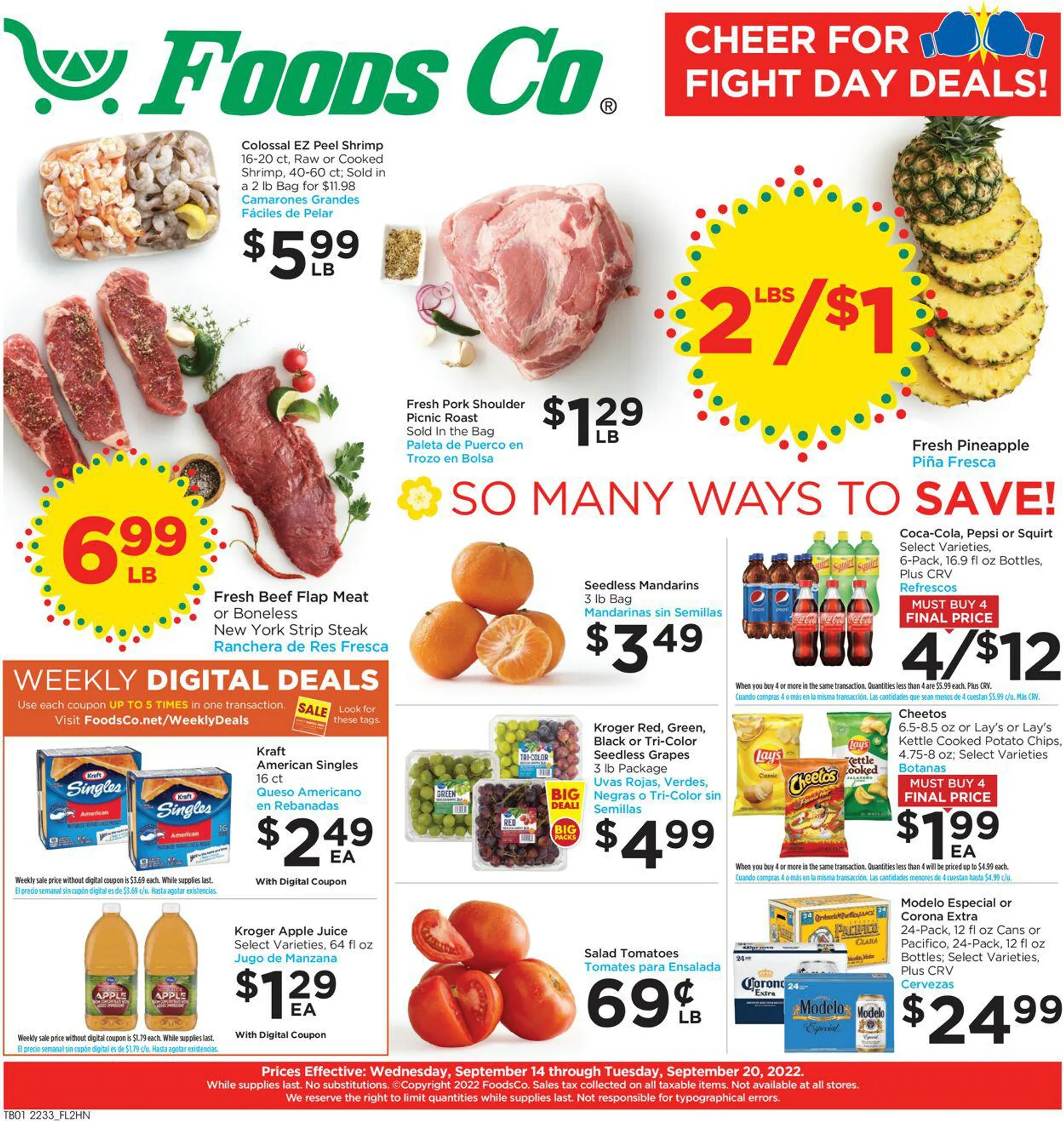 Foods Co. Current weekly ad - 1