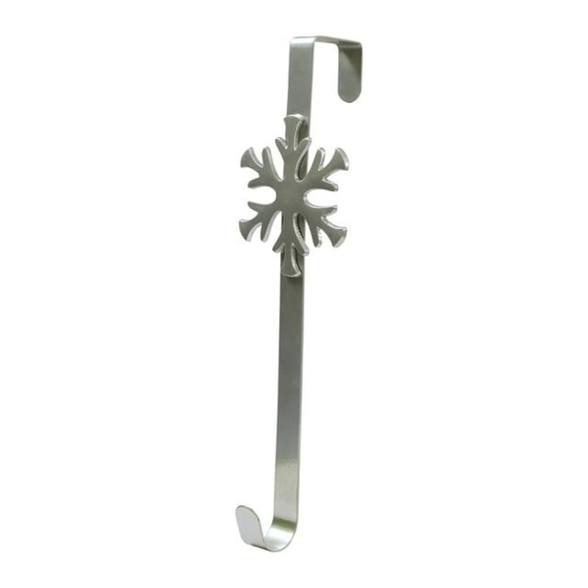 Silver Snowflake with Silver Hanger, 14 in, by Holiday Time