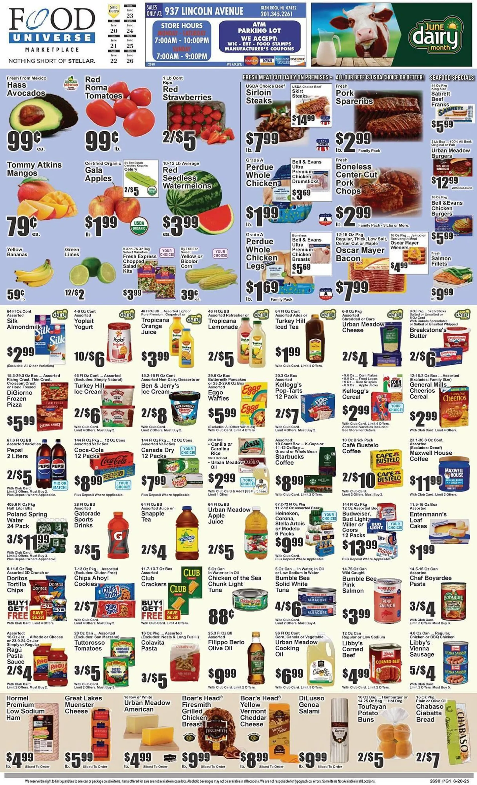 Weekly ad Food Universe Weekly Ad from June 20 to June 26 2025 - Page 1