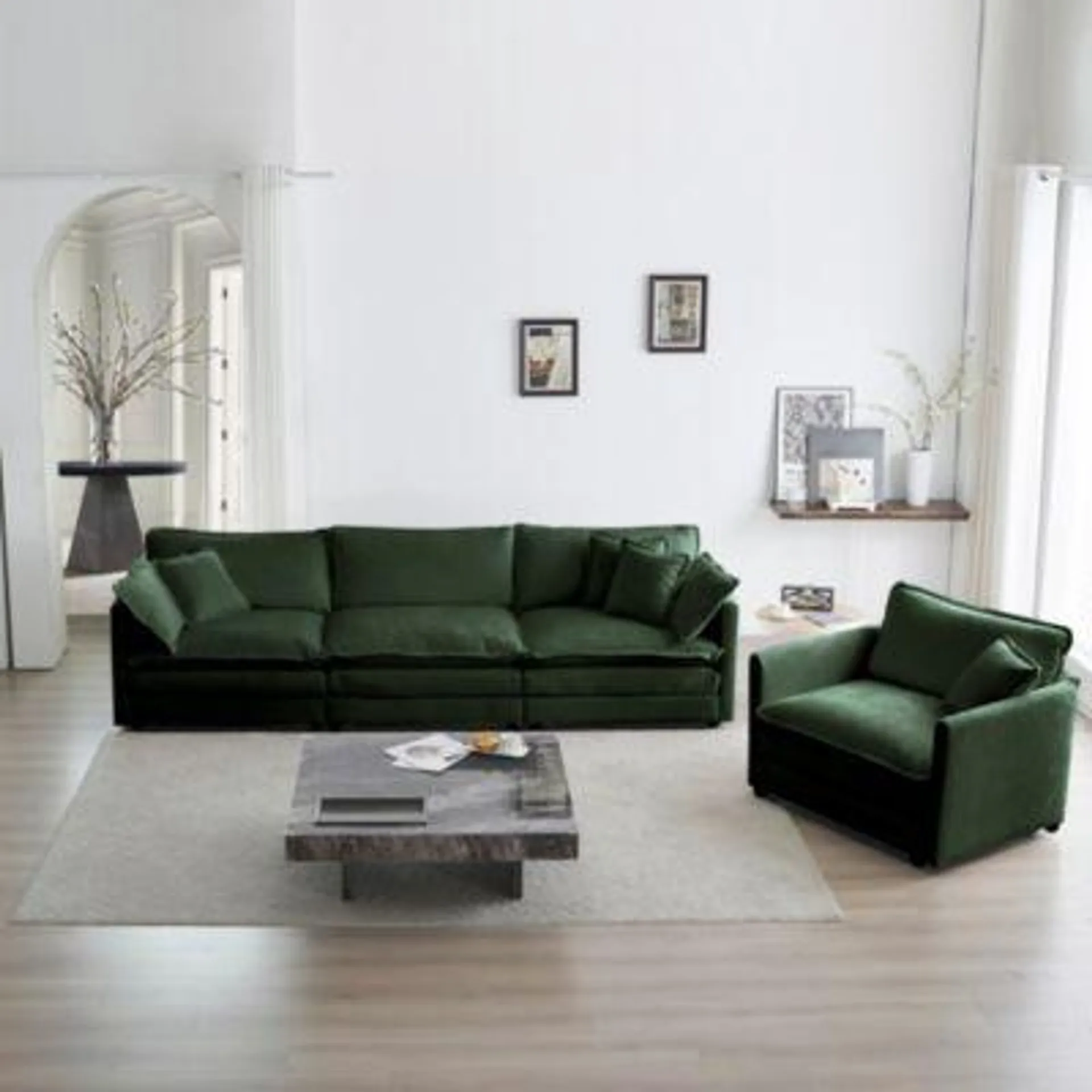 Streamdale Furniture Modern Sectional Sofa Set for Smaller Spaces