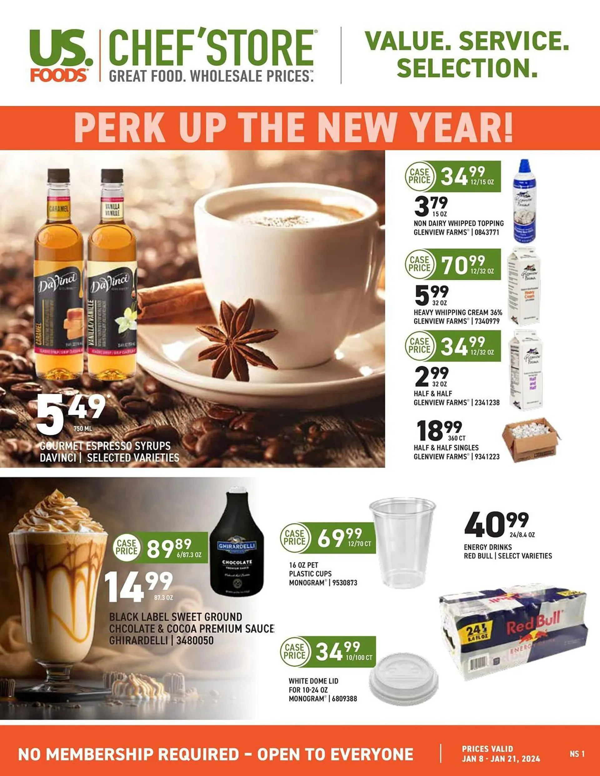 Weekly ad US Foods Chef's Store Weekly Ad from January 8 to January 21 2024 - Page 1