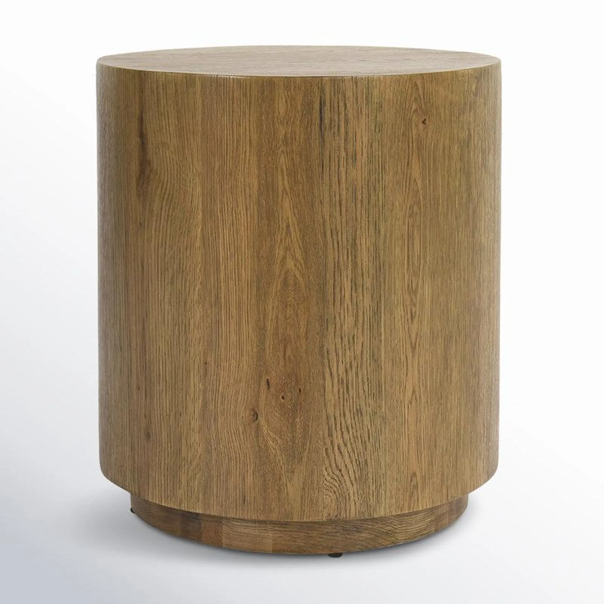 Light Brown Taryn 20" Drum End Table