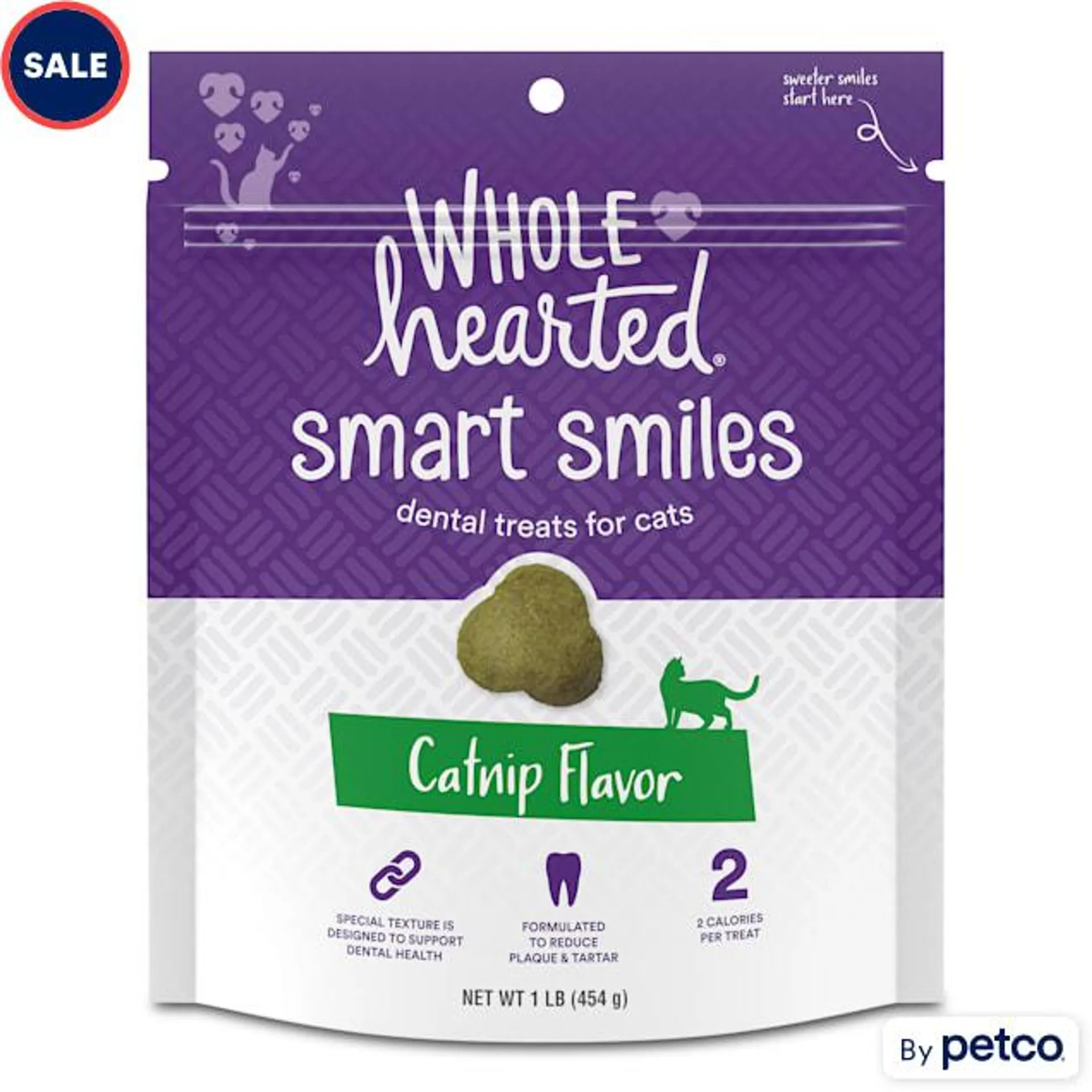 WholeHearted Catnip Flavor Cat Dental Treats, 16 oz.