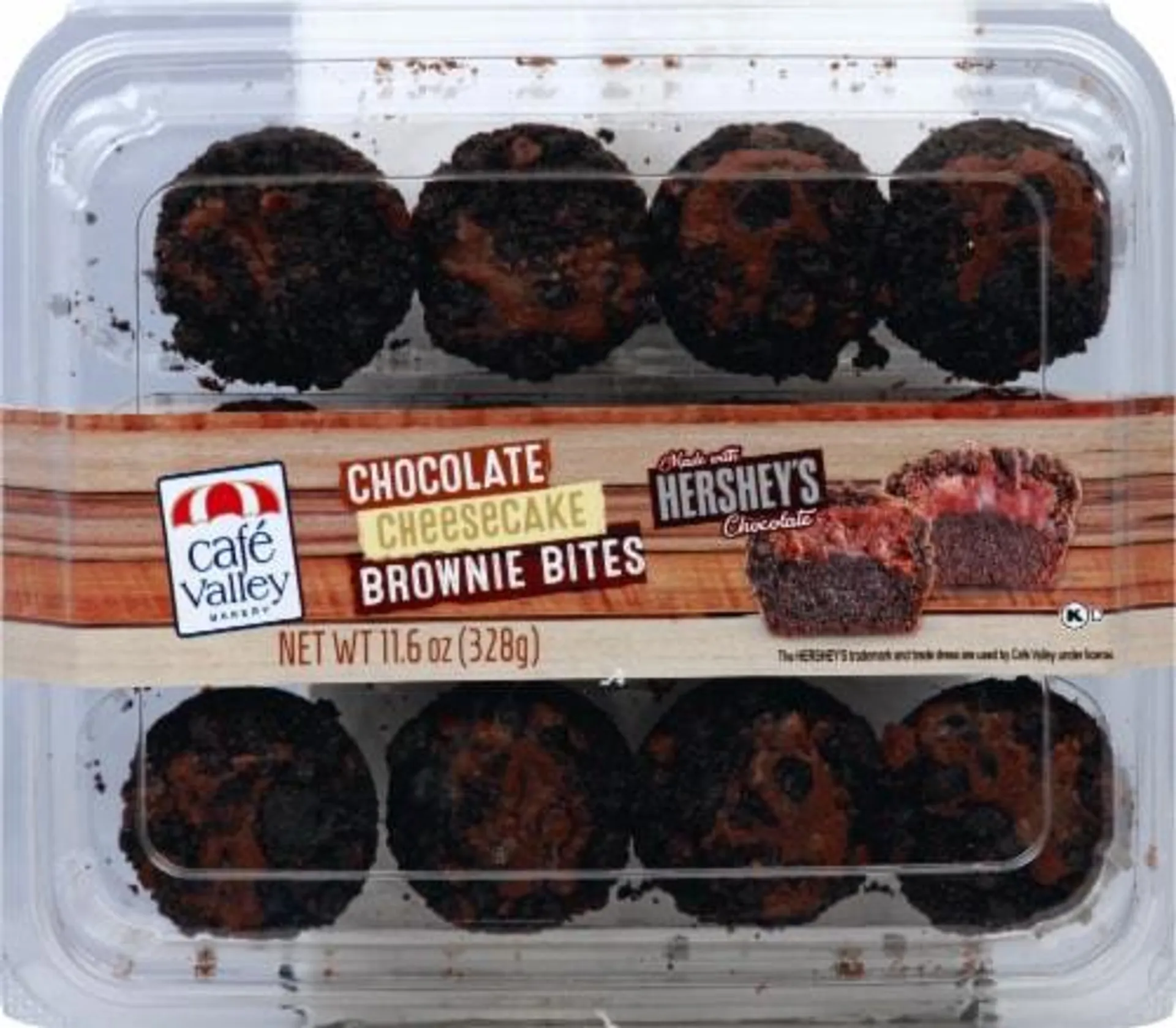 Cafe Valley Hershey's Chocolate Cheesecake Brownie Bites