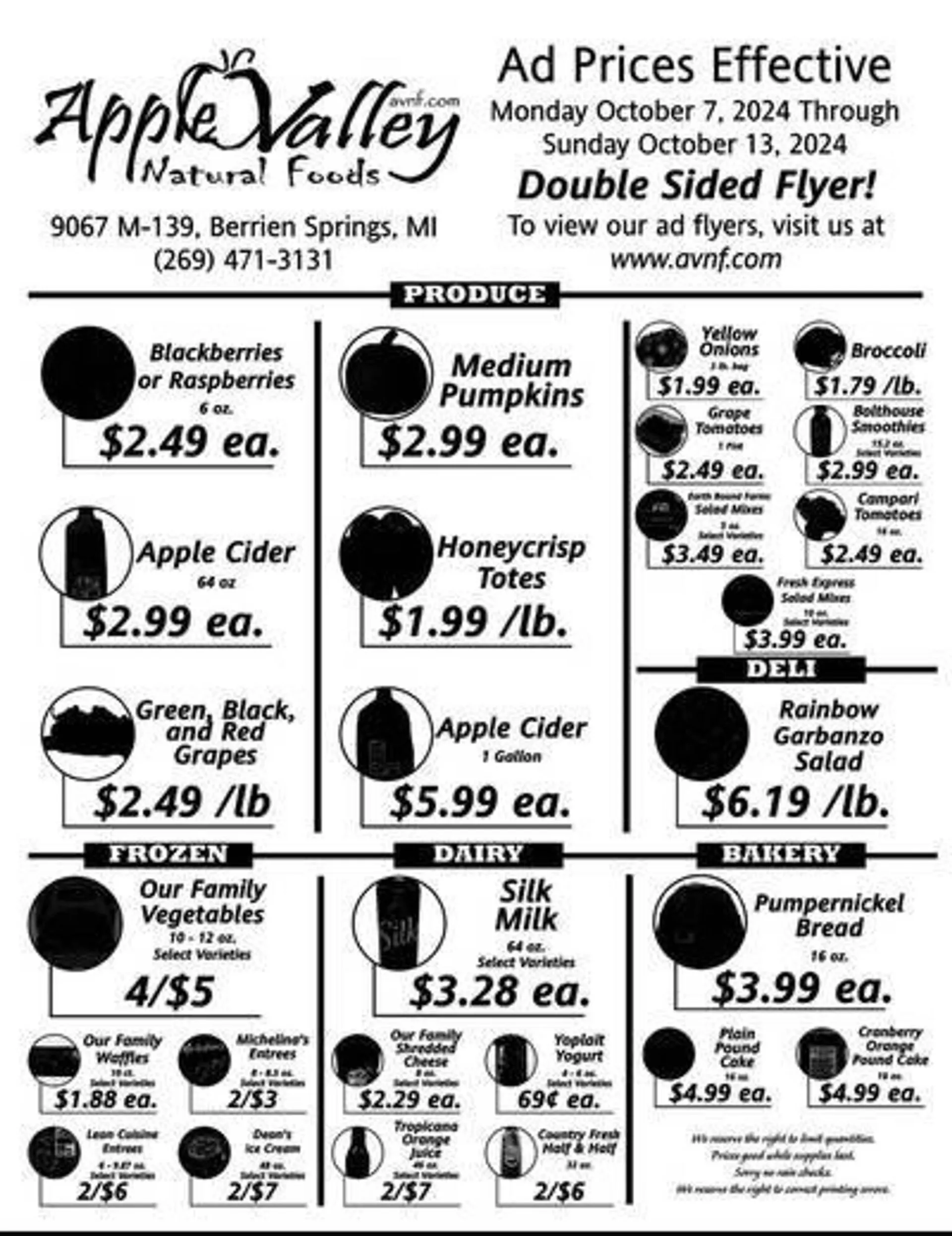 Apple Valley Natural Foods Weekly Ad - 1