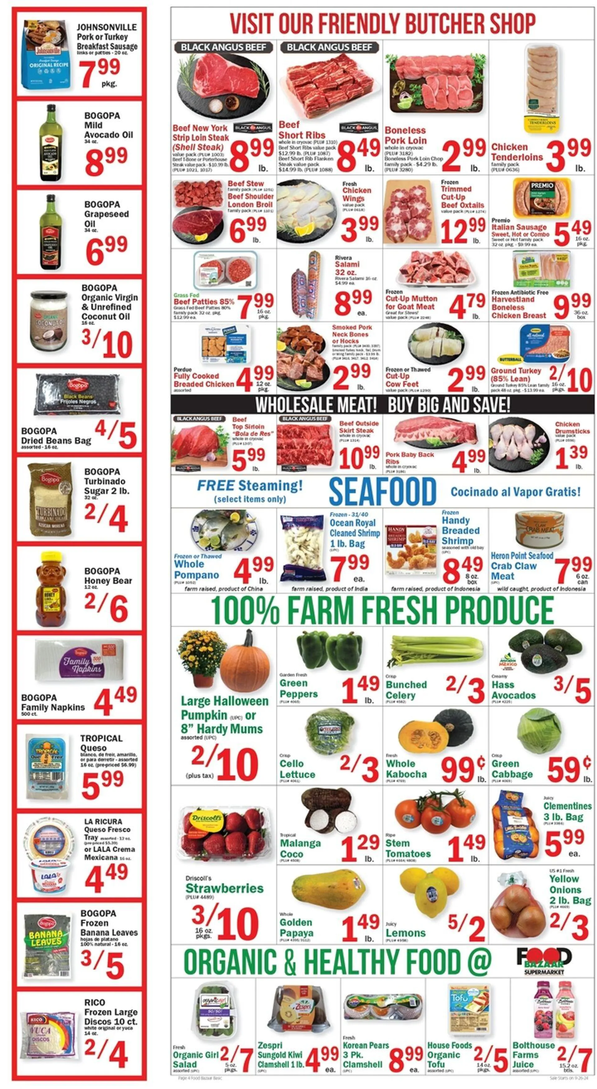 Weekly ad Food Bazaar Current weekly ad from September 26 to October 2 2024 - Page 4