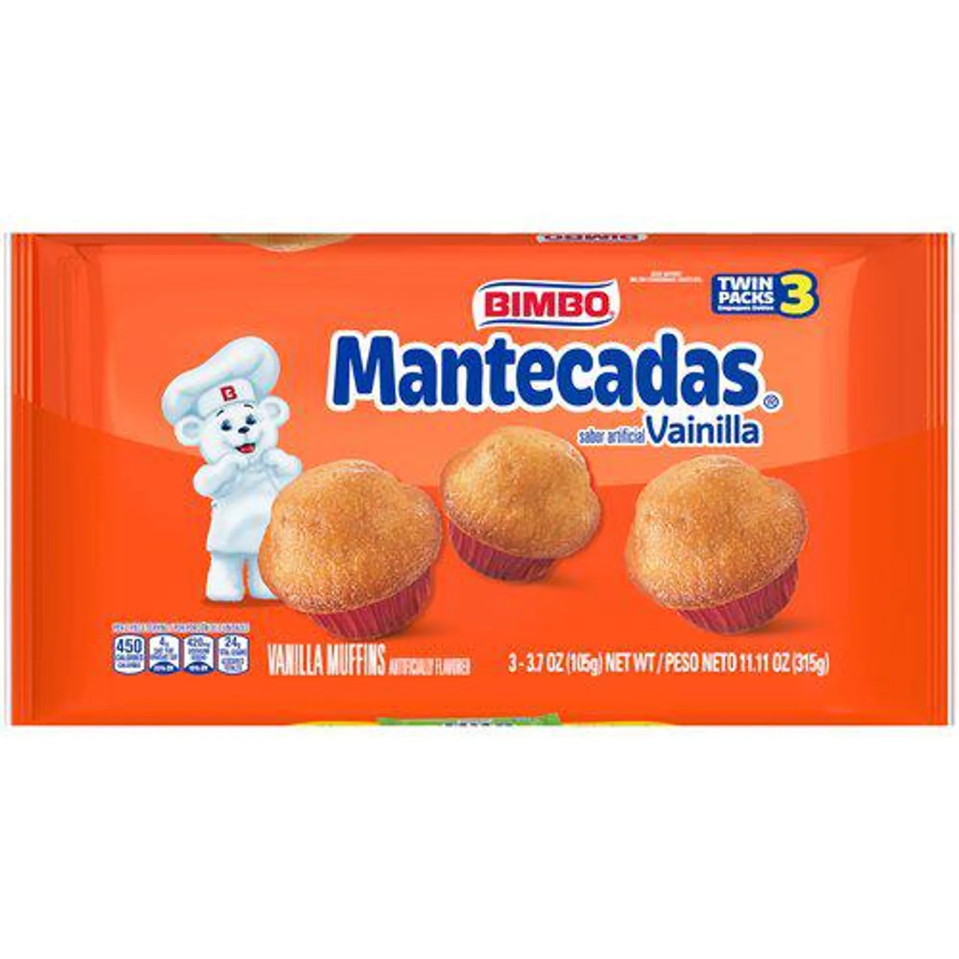 Bimbo Mantecadas Muffins, 11.11 oz