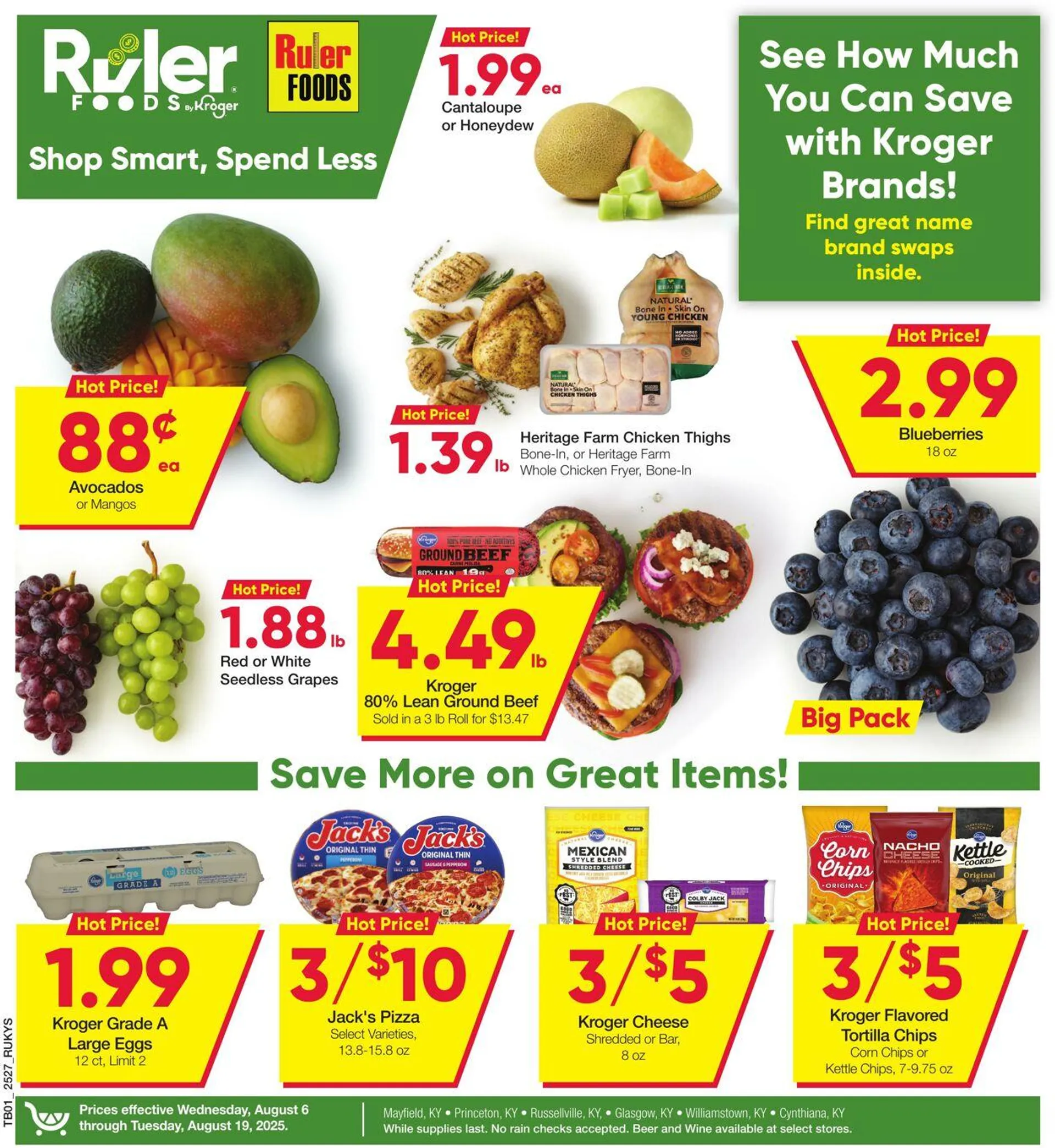 Weekly ad Ruler Foods Current weekly ad from August 6 to August 19 2025 - Page 1