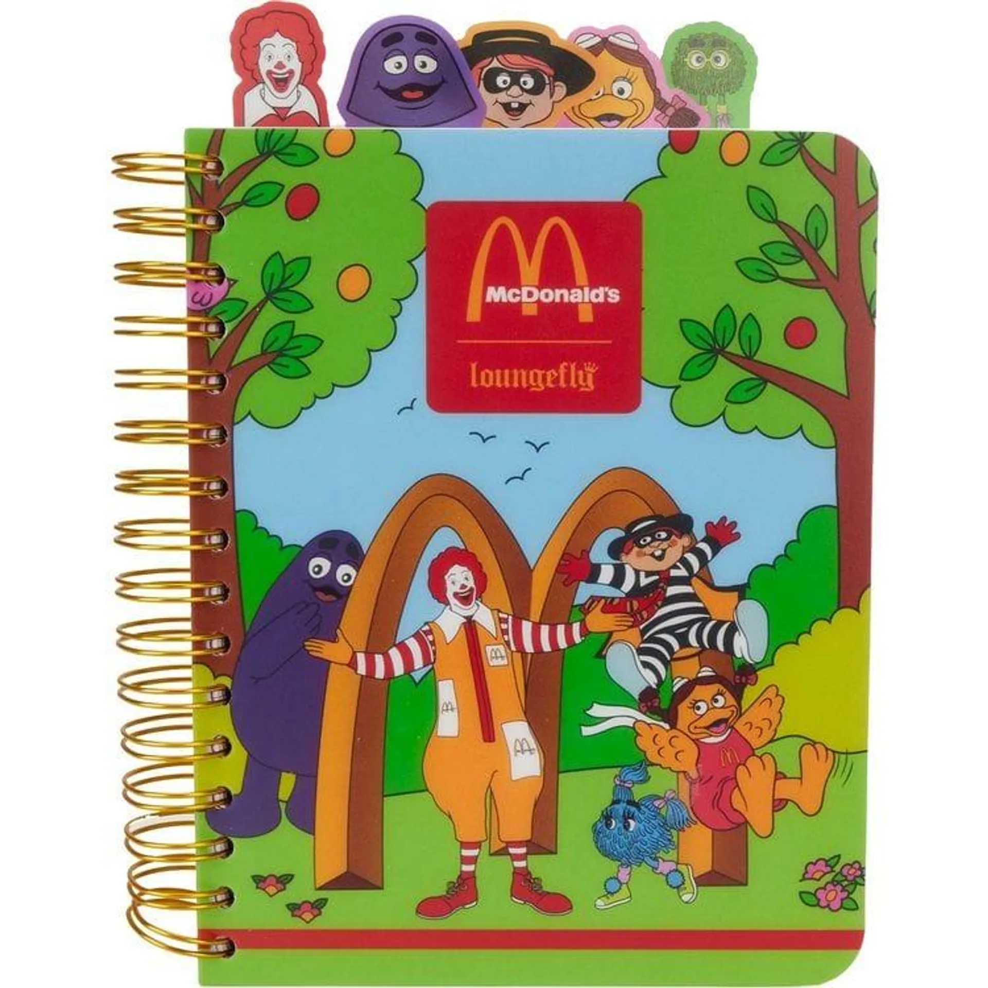 McDonald's McDonaldland Stationery Spiral Tab Journal