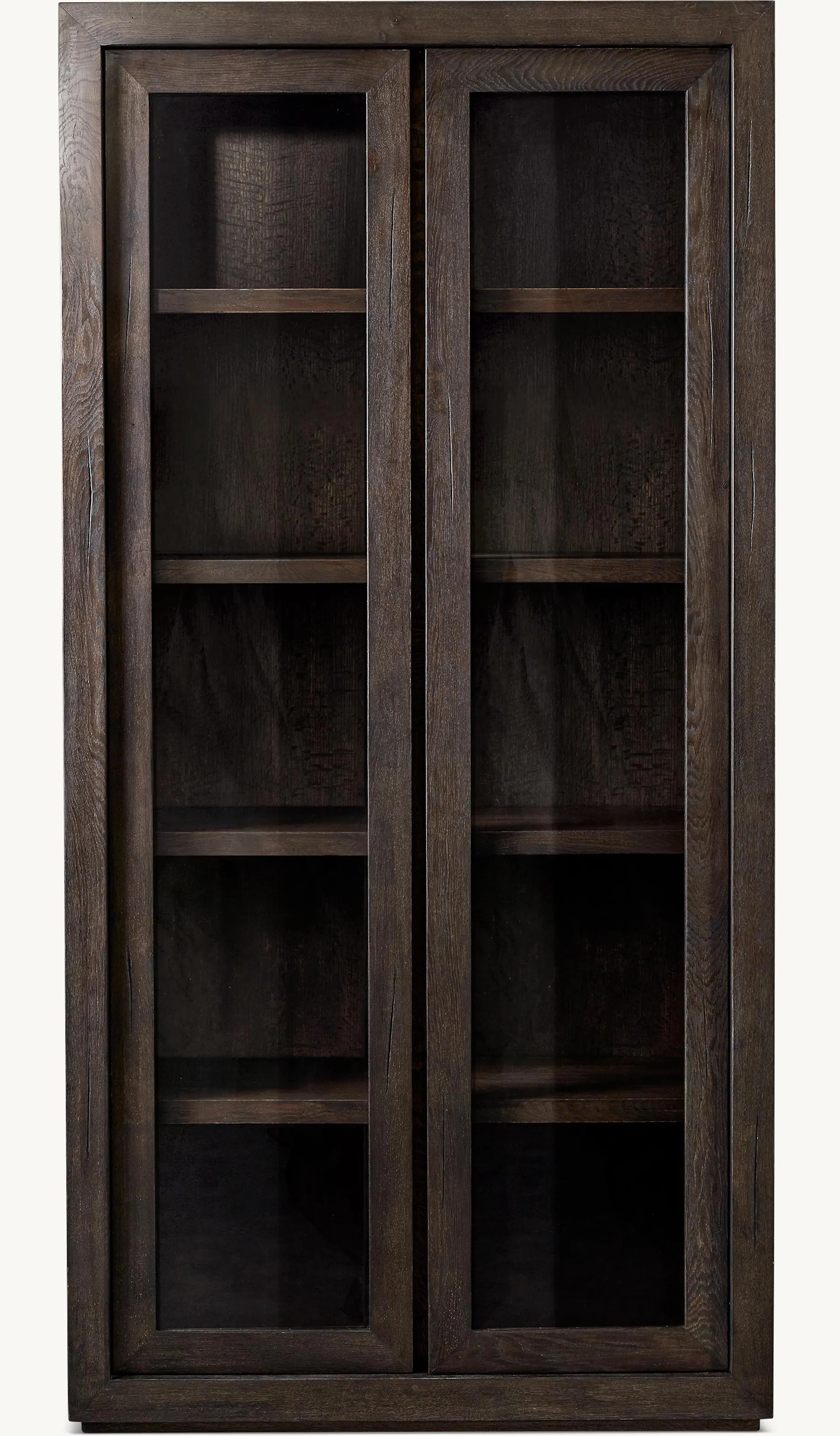 Reclaimed Oak Glass Cabinet