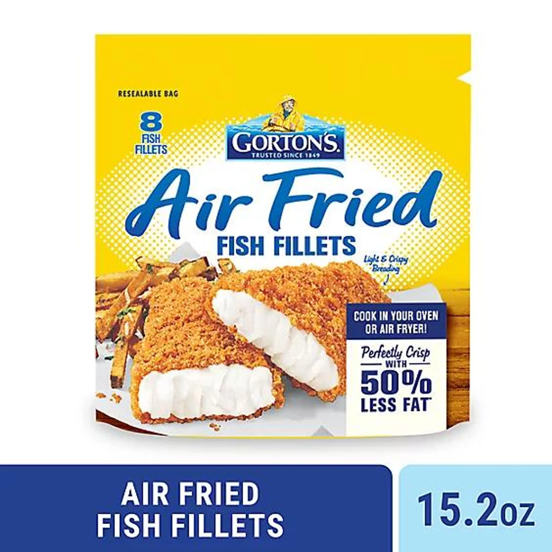 Gorton's Air Fried Fish Fillets Bag - 8 Count