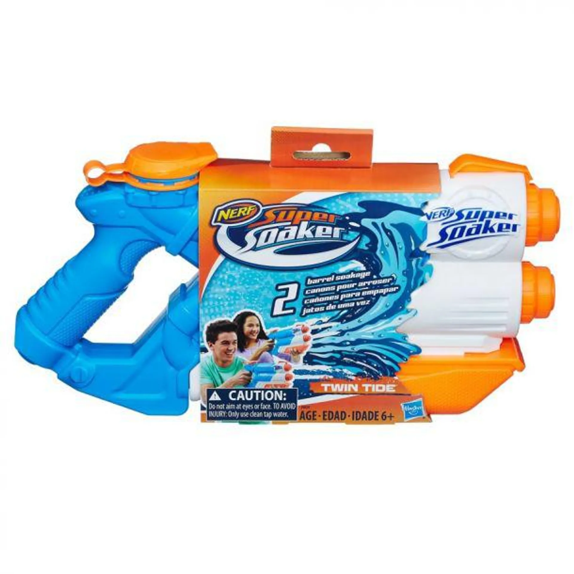 Nerf Super Soaker 14.4" Twin Tide Water Blaster with one water blaster - Multicolor